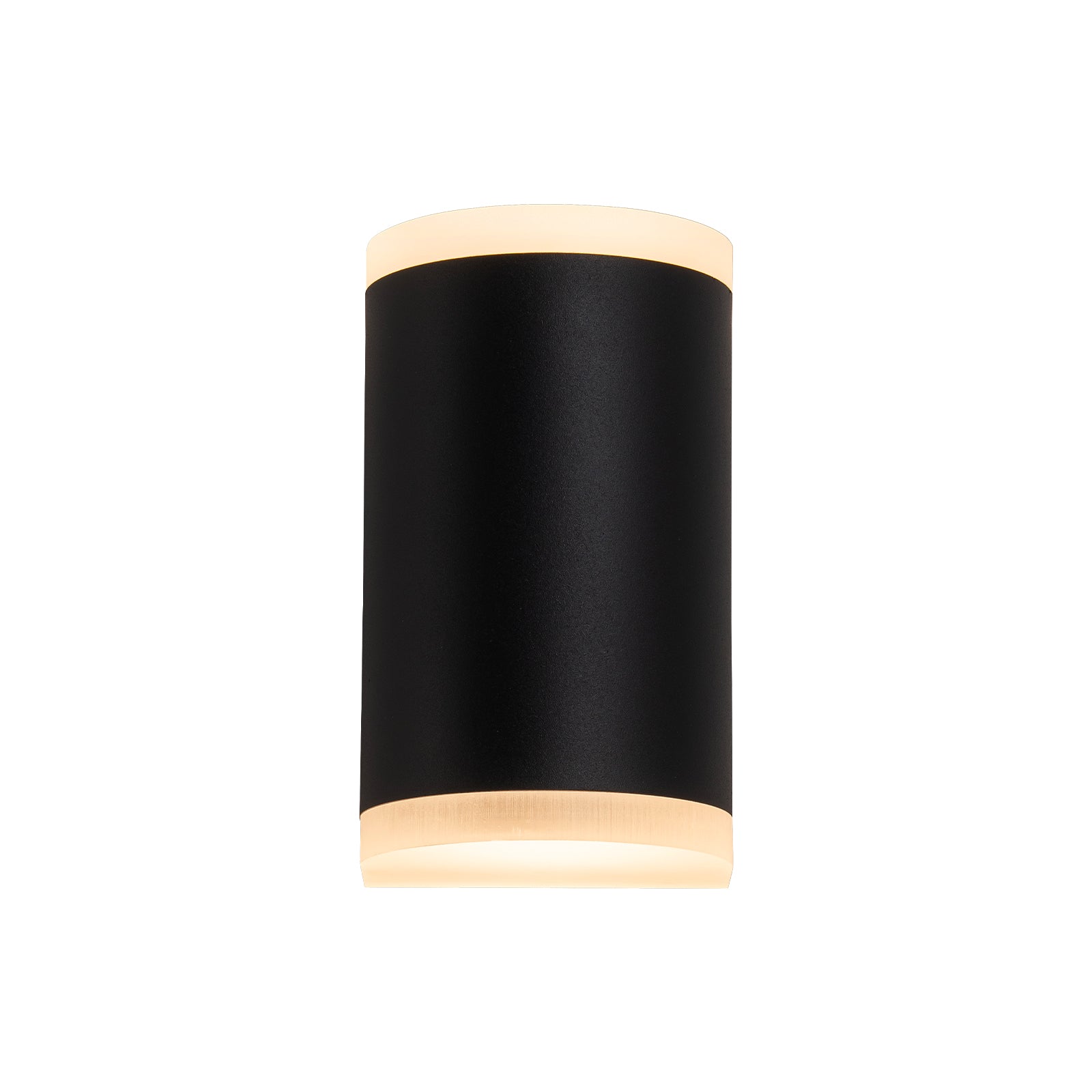 Glowlings 2-Light Modern 7"High IP54 Black LED Outdoor Wall Sconce