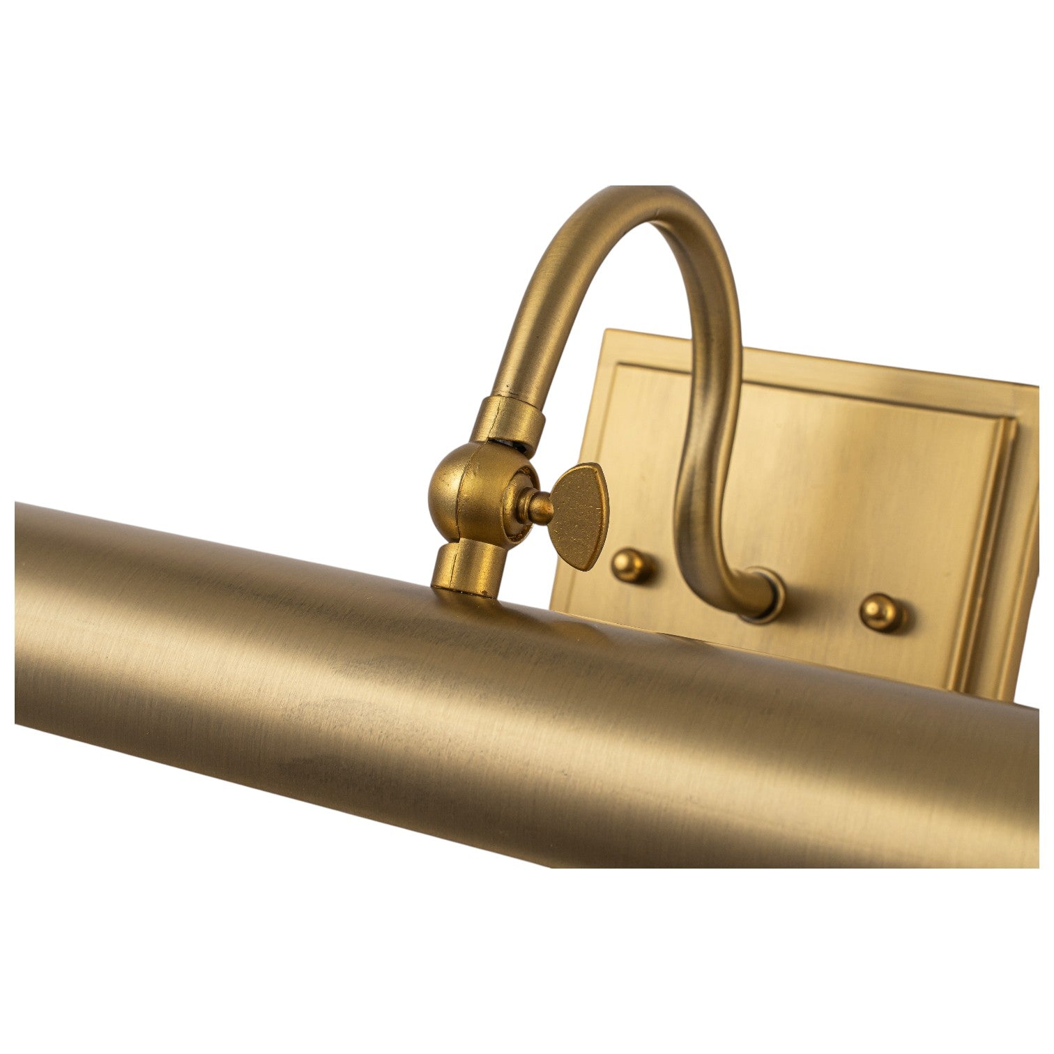 Glowlings 2-Light Modern Brass Linear Picture Light Wall Sconce for Artwork & Gallery Display, Mid-Century Antique Gold Vanity Light