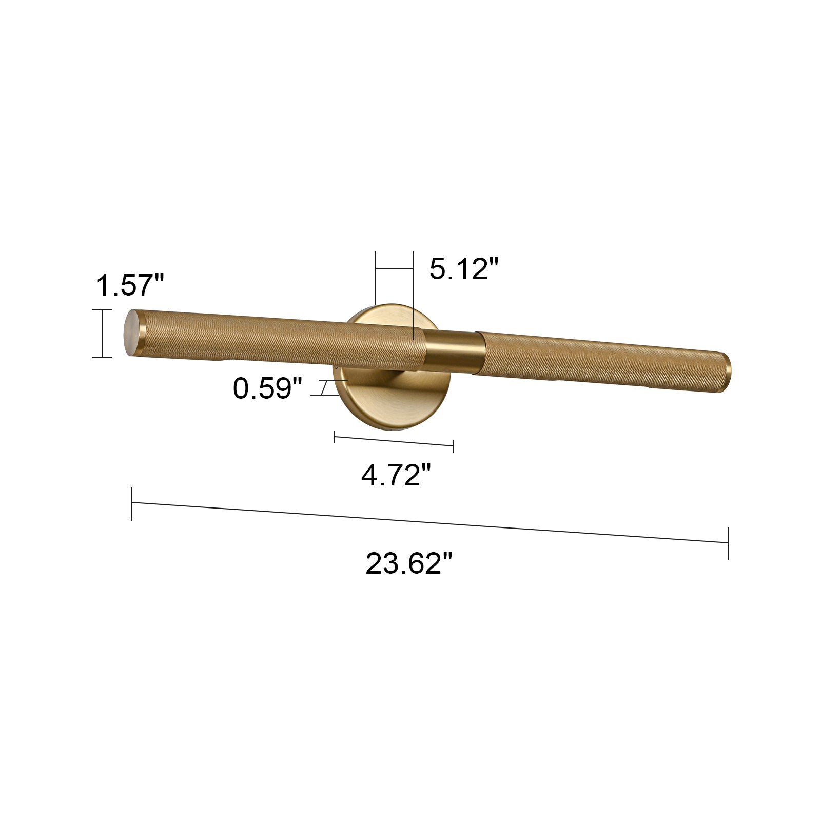 Glowlings 2-Light Modern 24"Wide Antique Burnished Brass Linear Picture Light Wall Sconce