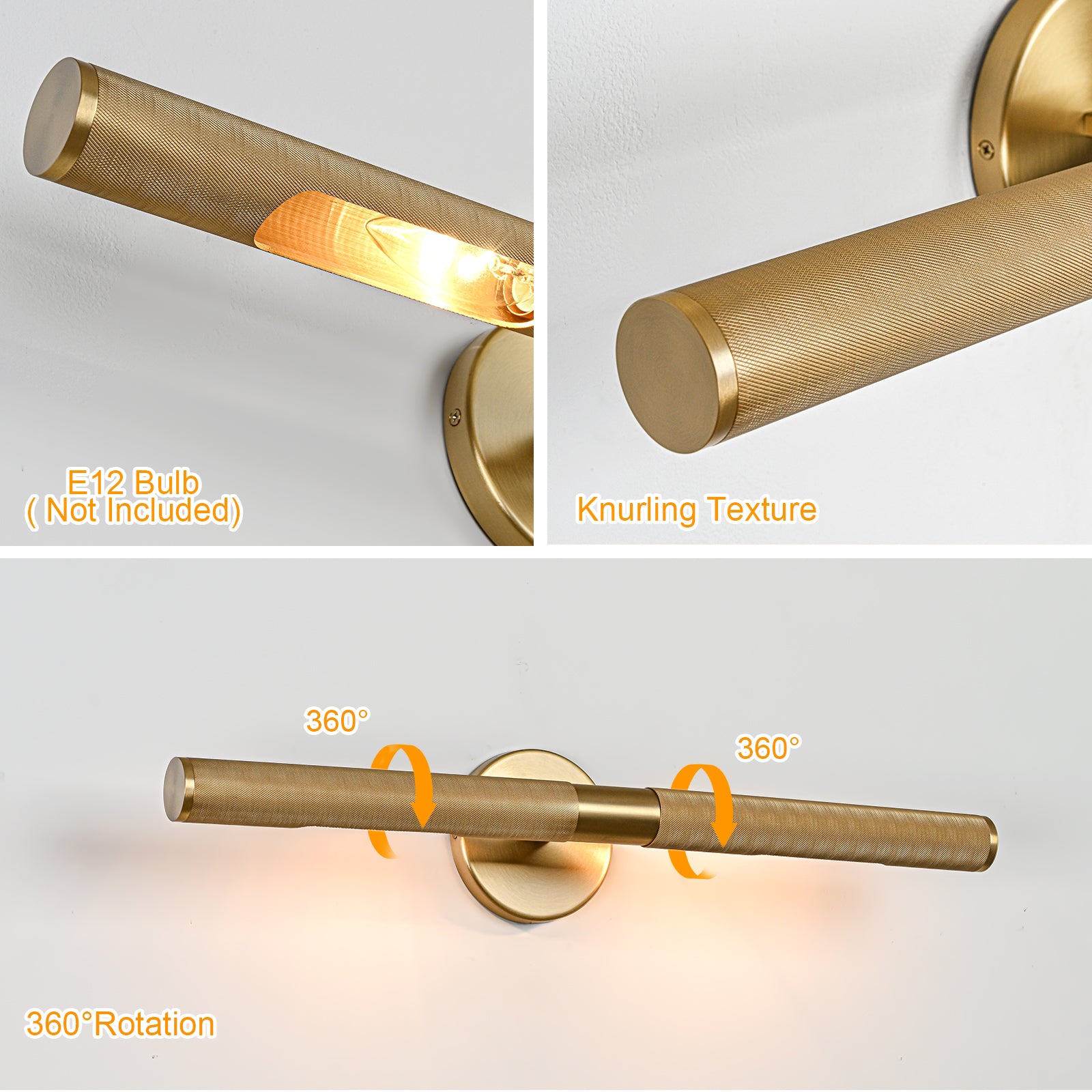 Glowlings 2-Light Modern 24"Wide Antique Burnished Brass Linear Picture Light Wall Sconce