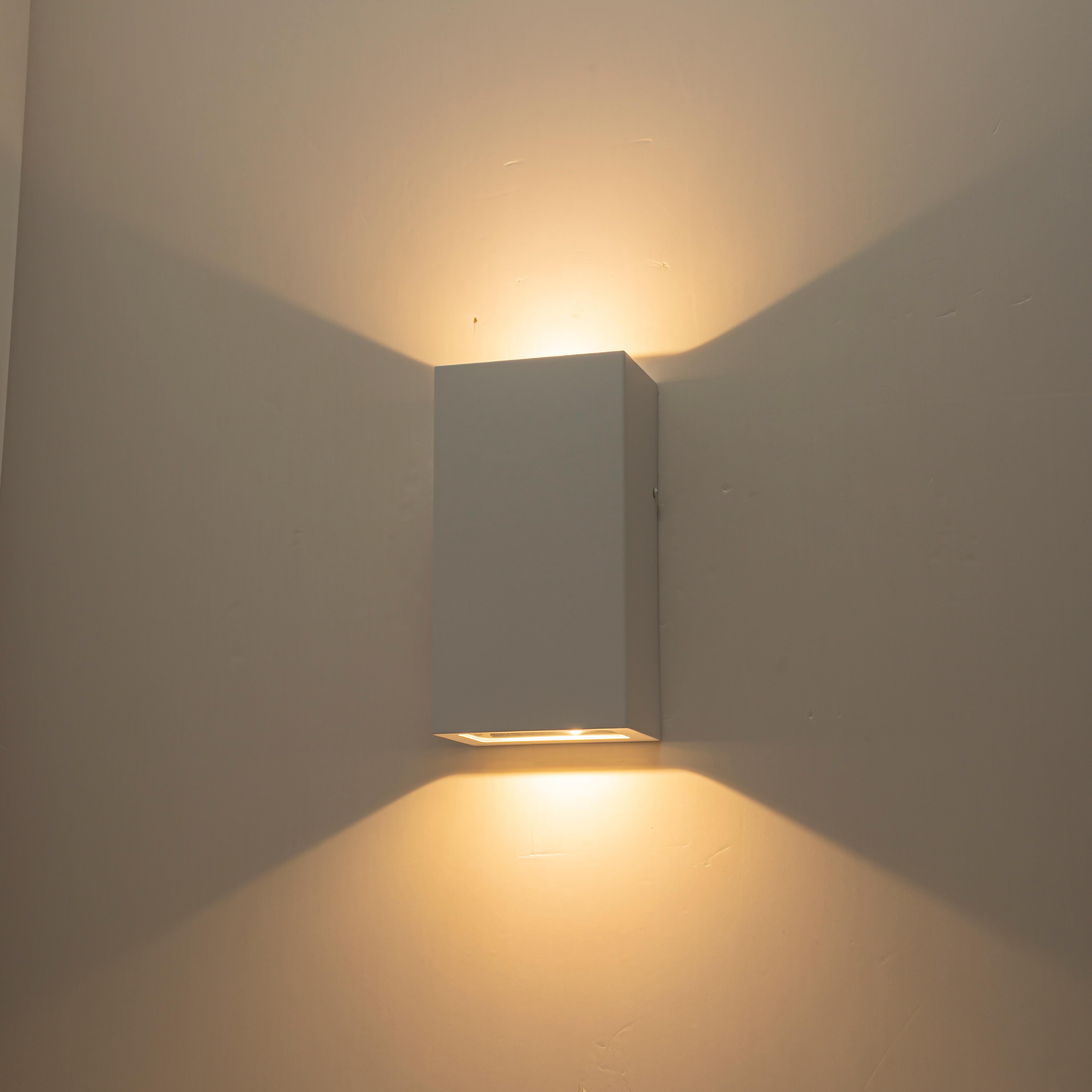Glowlings 2-Light Modern 11"High Integrated Matte Black Outdoor LED Wall Sconce