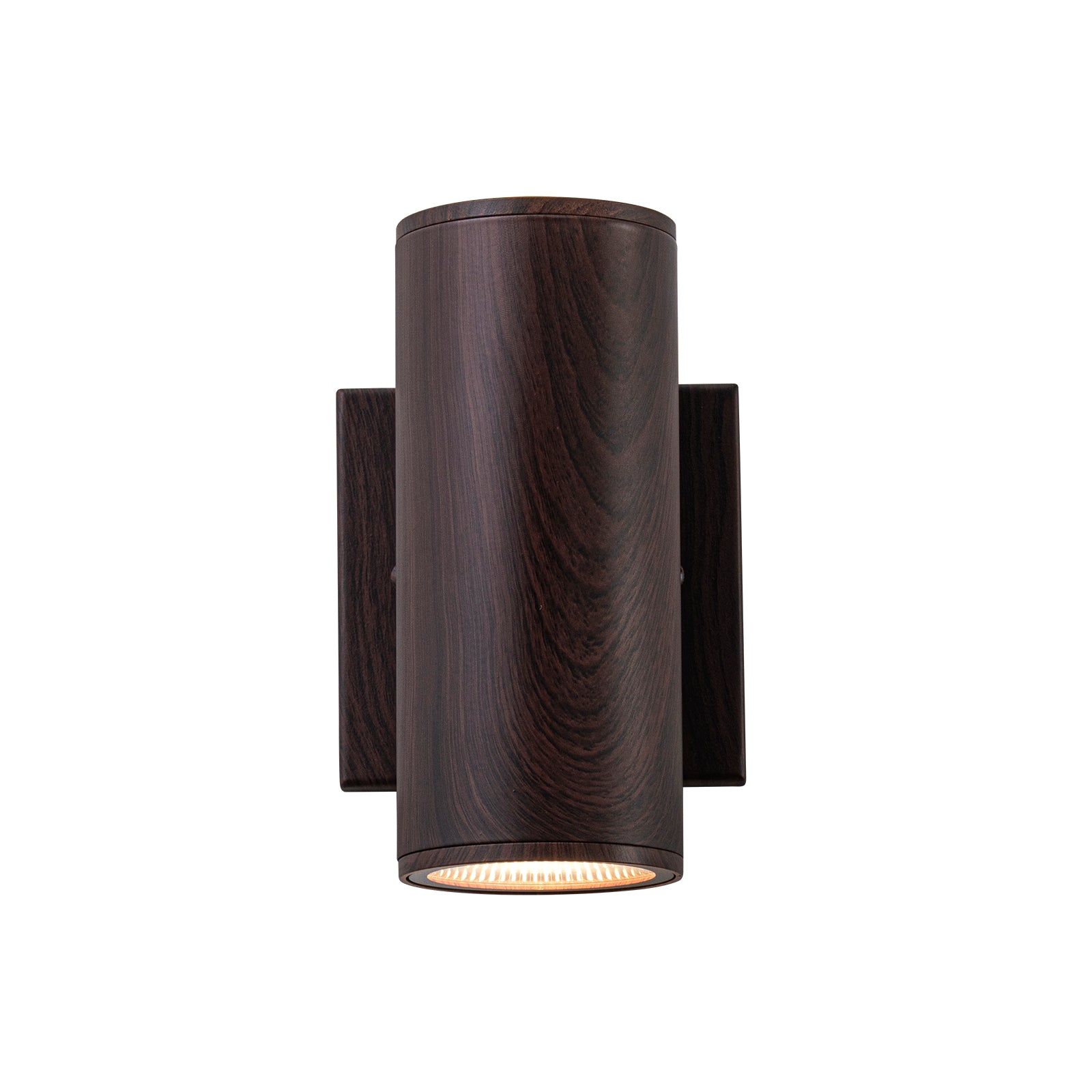 Glowlings 2-flammige moderne LED-Wandleuchte mit Zylinderarm für den Außenbereich