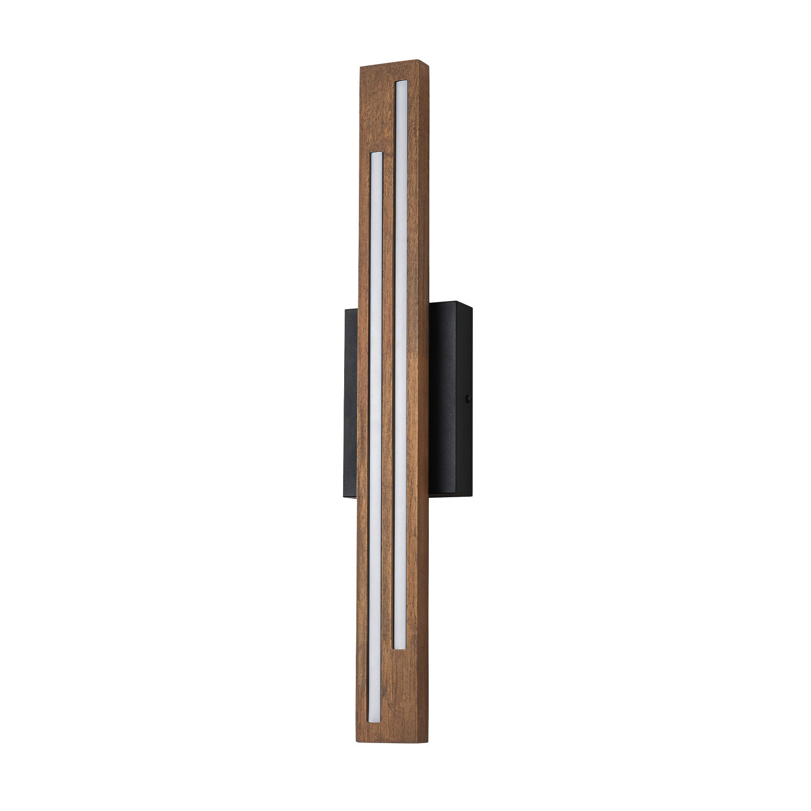 Glowlings 1/2-Light Modern Linear Wooden Indoor LED Wall Sconce