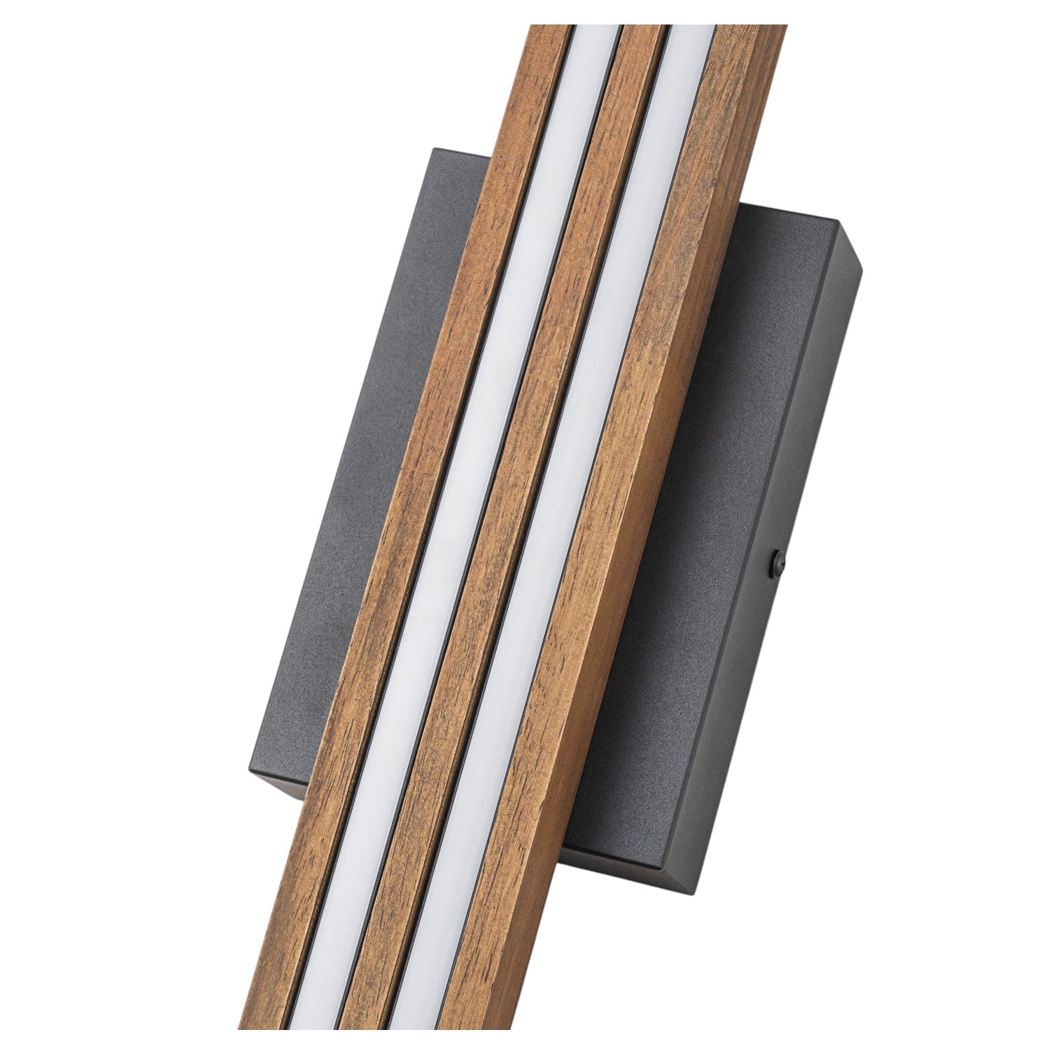 Glowlings 1/2-Light Modern Linear Wooden Indoor LED Wall Sconce