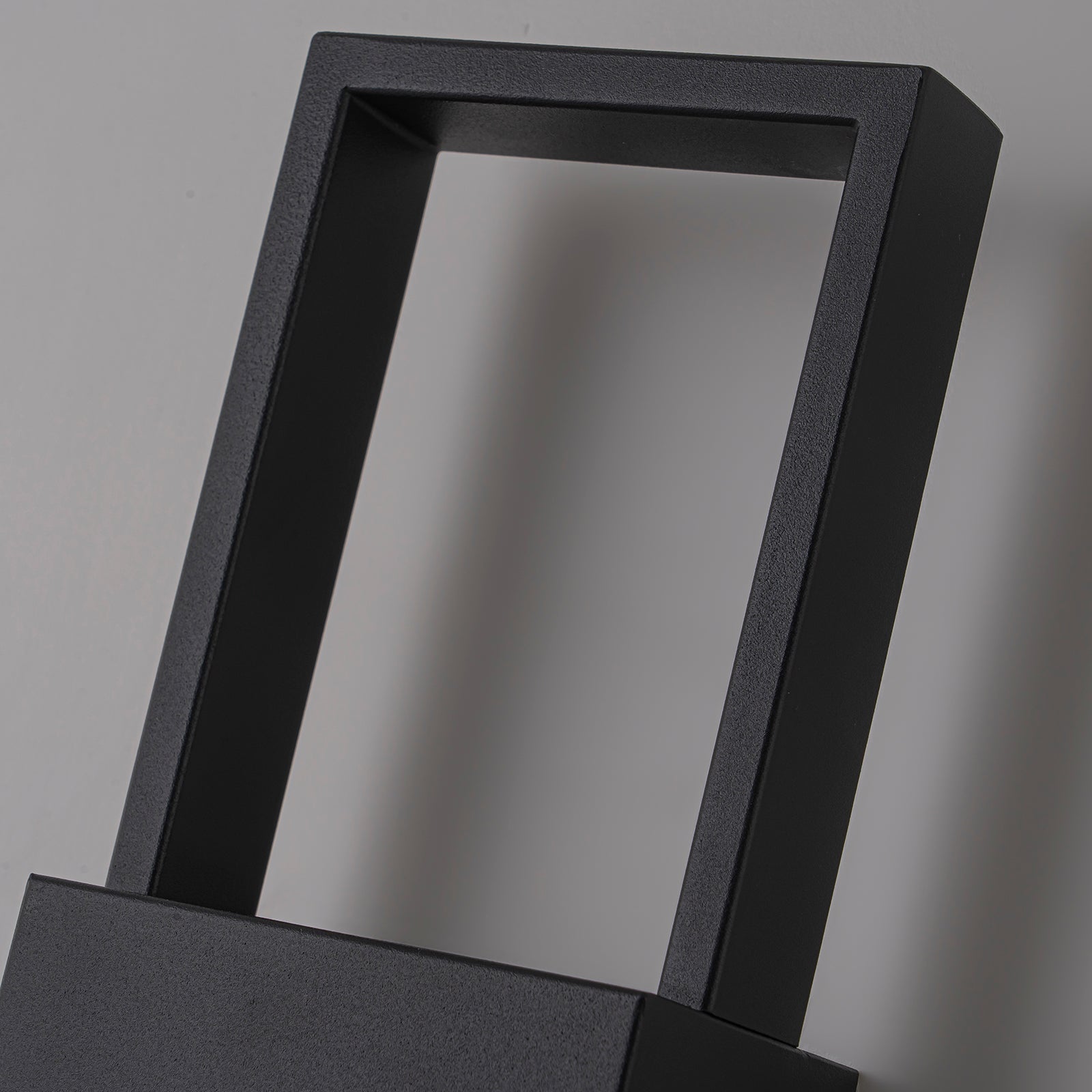 Glowlings 2-Light Modern 16"High IP54 Rectangular Matte Black LED Outdoor Wall Sconce