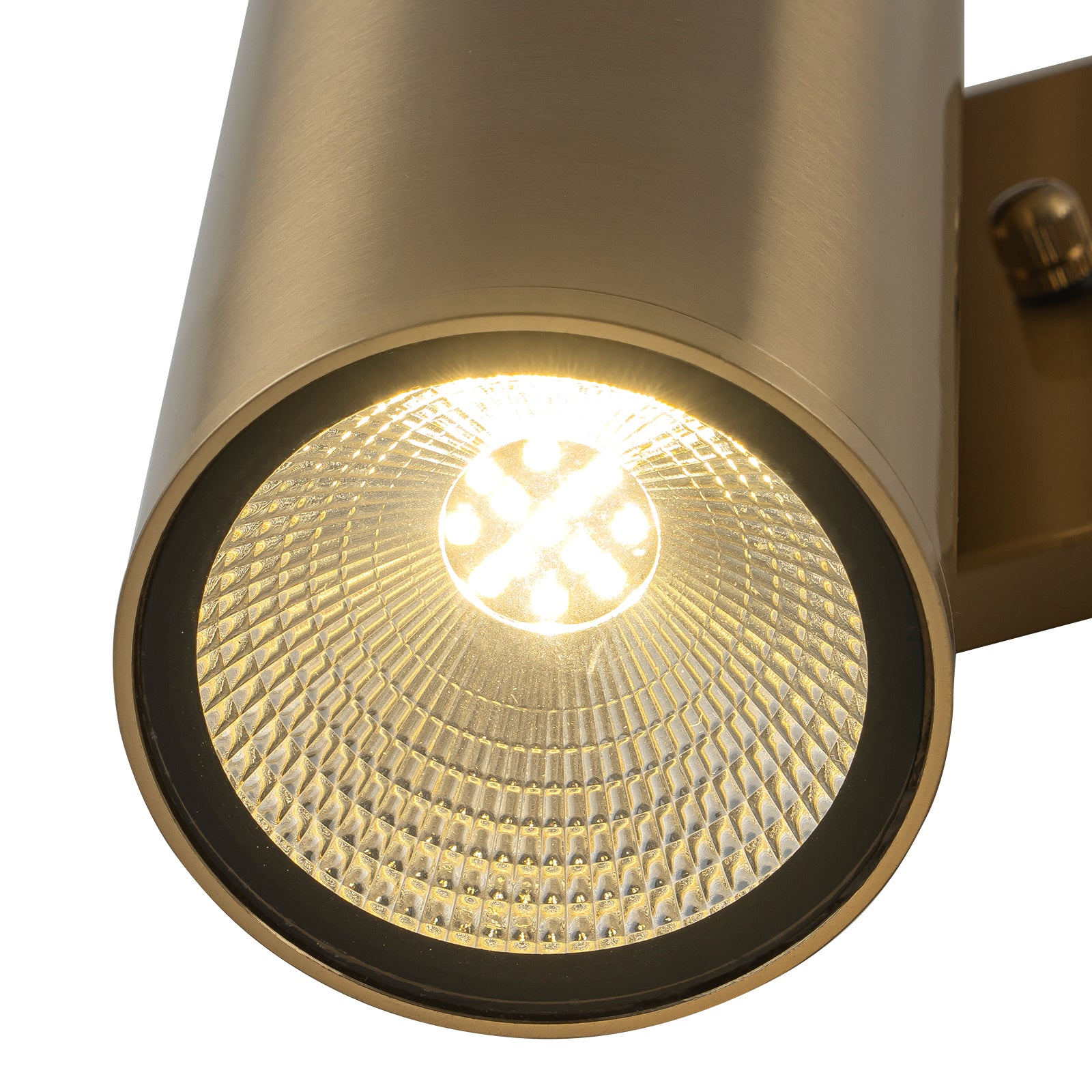 Glowlings 2-Light Modern 12"High IP54 Polished Copper LED Cylinder Armed Outdoor Wall Sconce