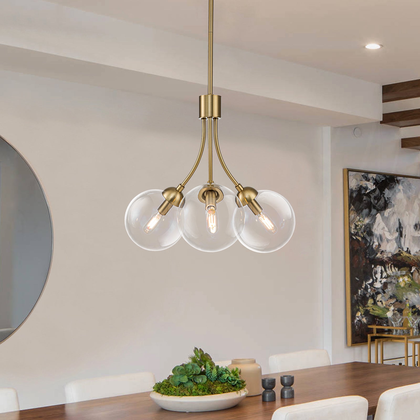 Linear sputnik clearance chandelier