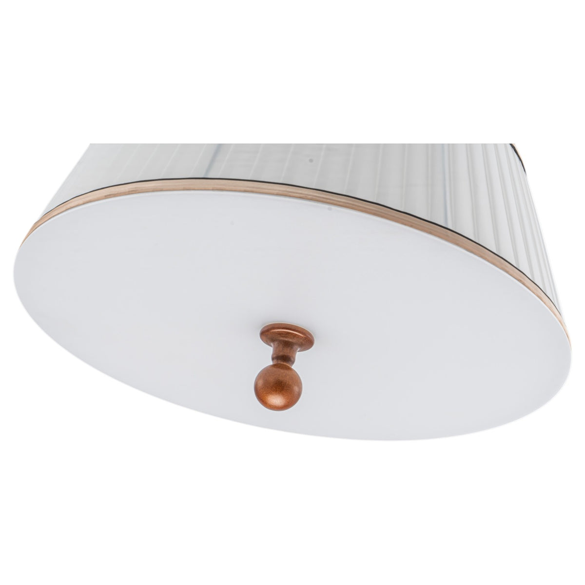 Glowlings 3-Light Mid-Century Modern Brass Drum Pendant Light with Off-White Pleated Fabric Shade