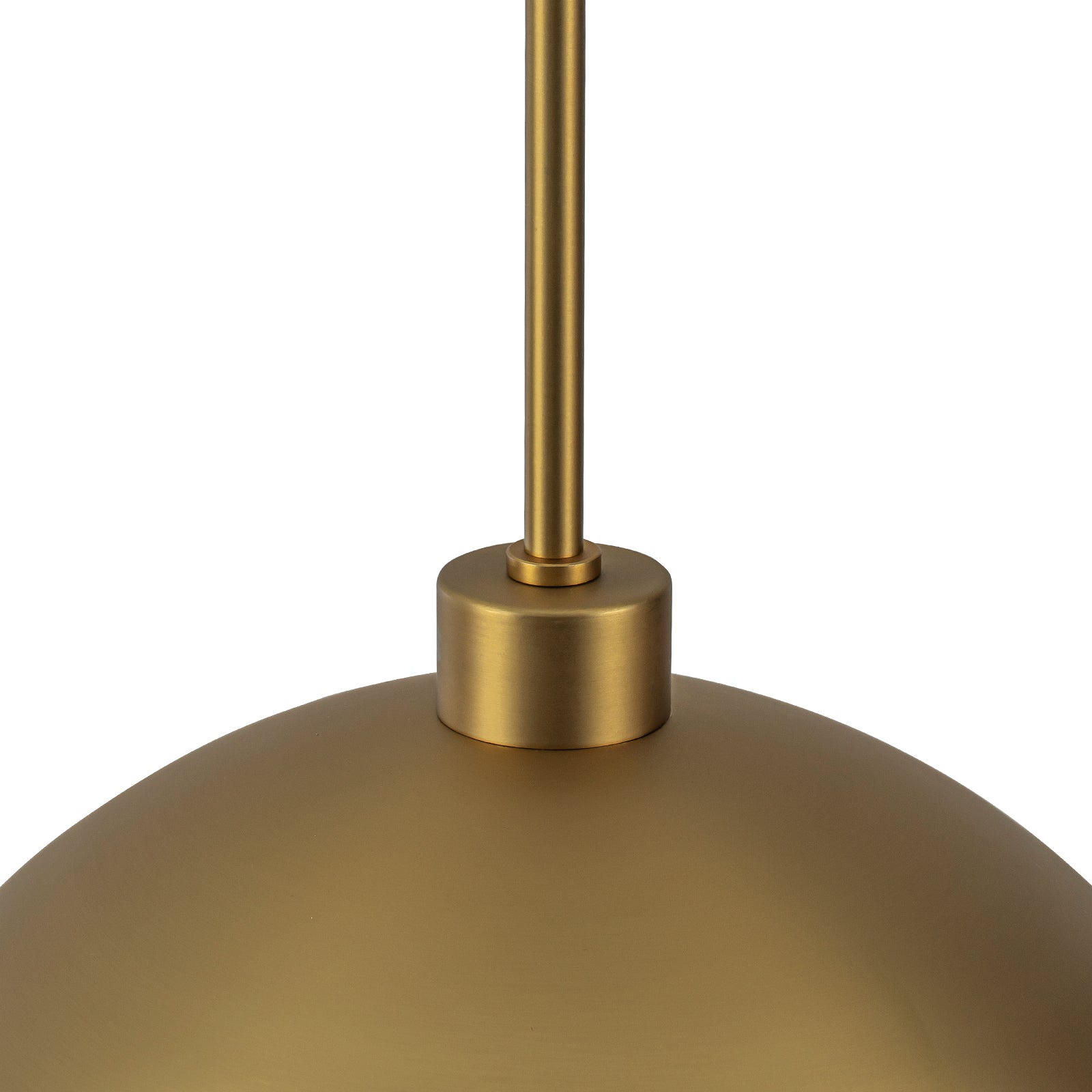 Glowlings 3-Light Modern 53"Wide Oversized Linear Brushed Brass Dome Pendant Light