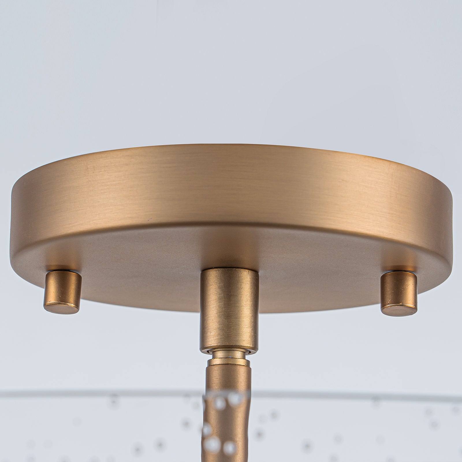 Glowlings 3-Light Modern 15"Wide Bowl Clear Seeded Glass Semi-Flush Mount Ceiling Light