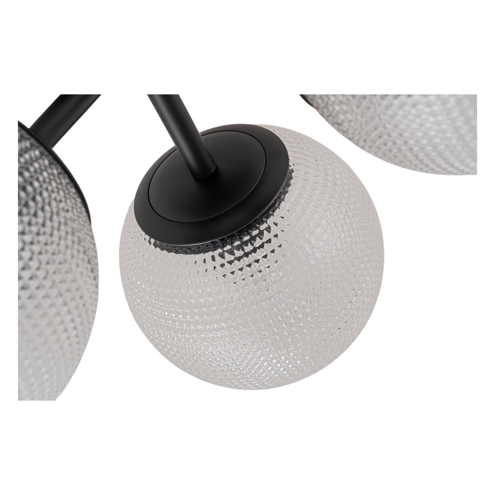 Glowlings 3-Light Modern 18"Wide Globe Glass Sputnik Semi-Flush Mount Ceiling Light