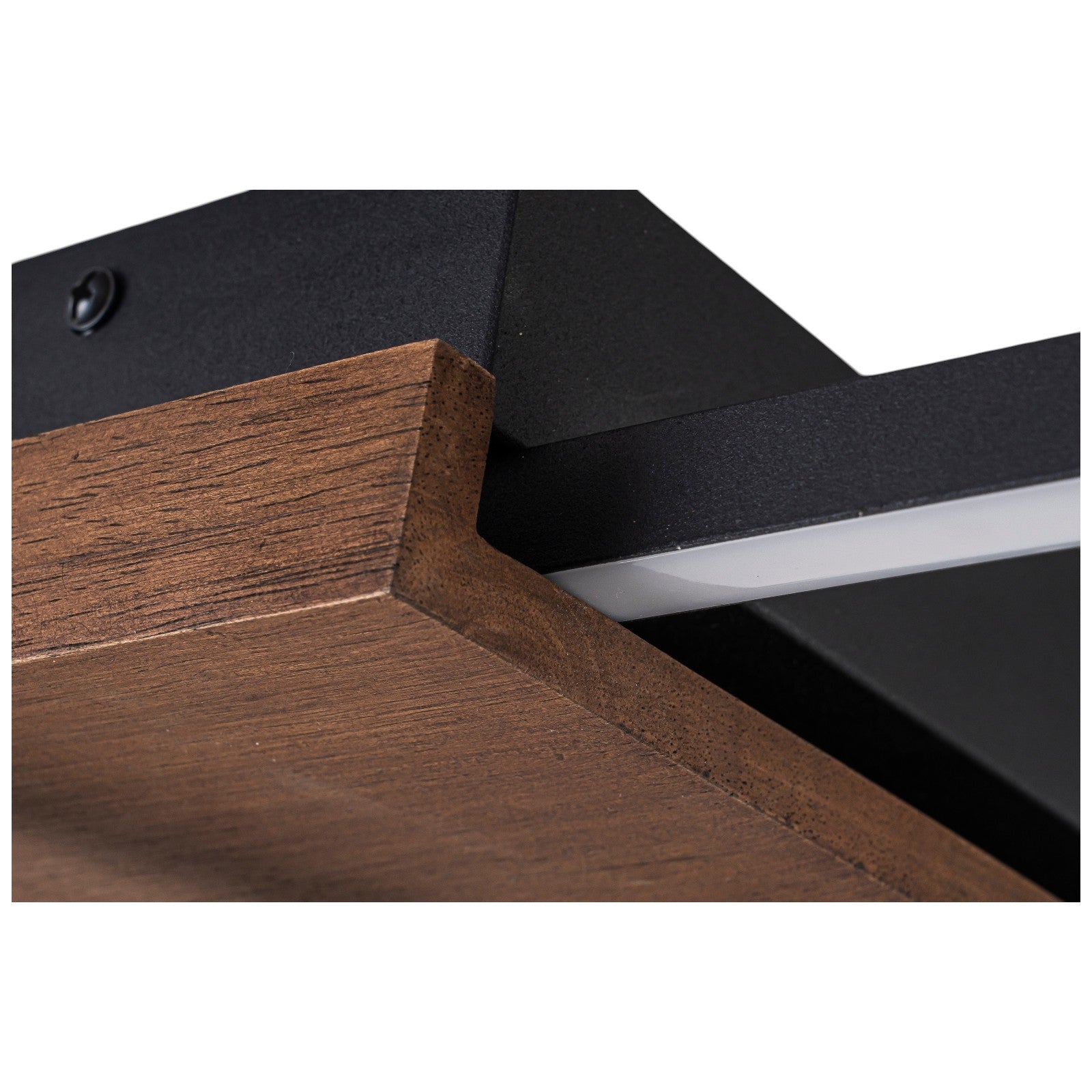 Glowlings 3-Light Modern Rotatable LED Linear Wood Flush Mount Ceiling Light