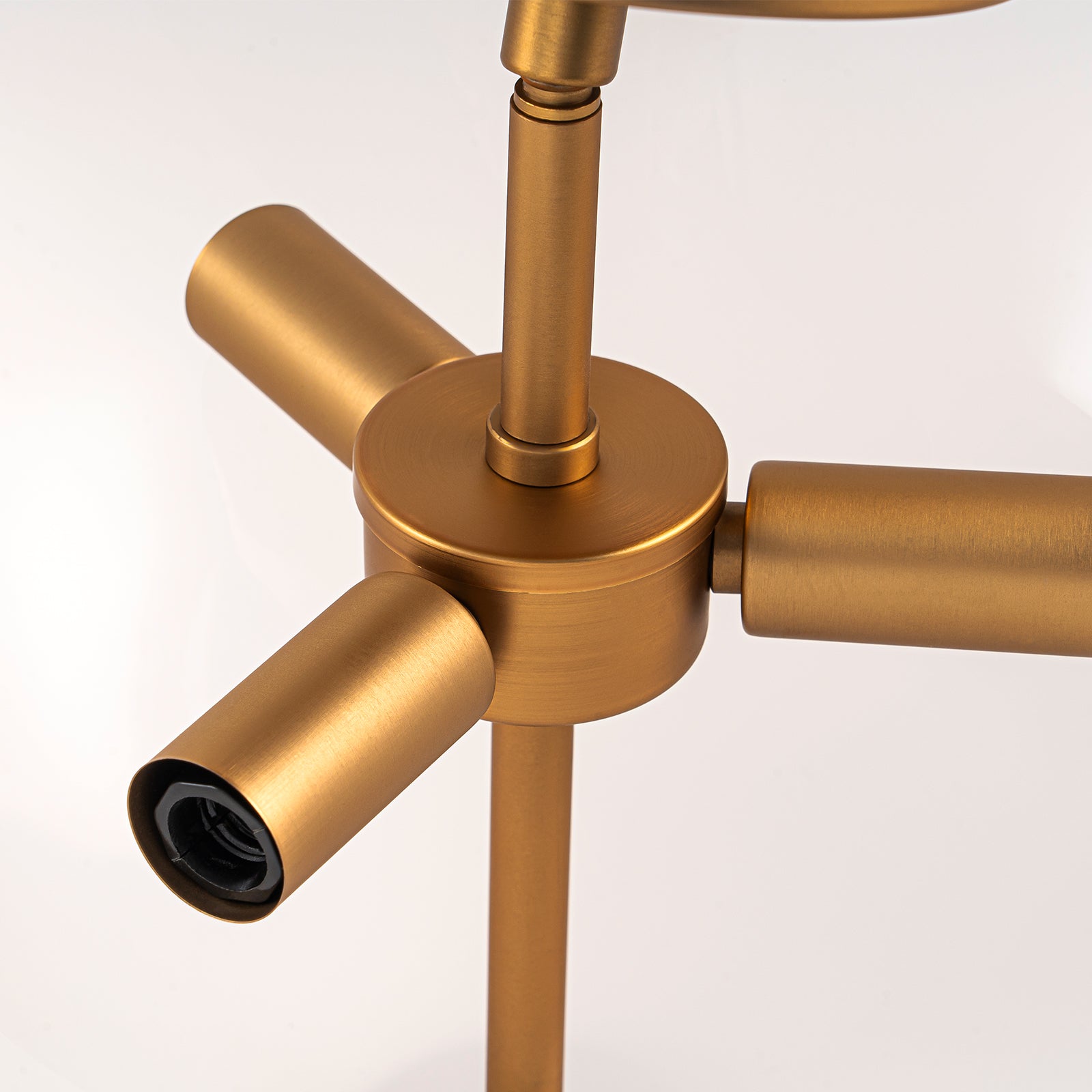 Glowlings 3-Light Modern 15"Wide Round Glossy Opal Glass Semi-Flush Mount Ceiling Light