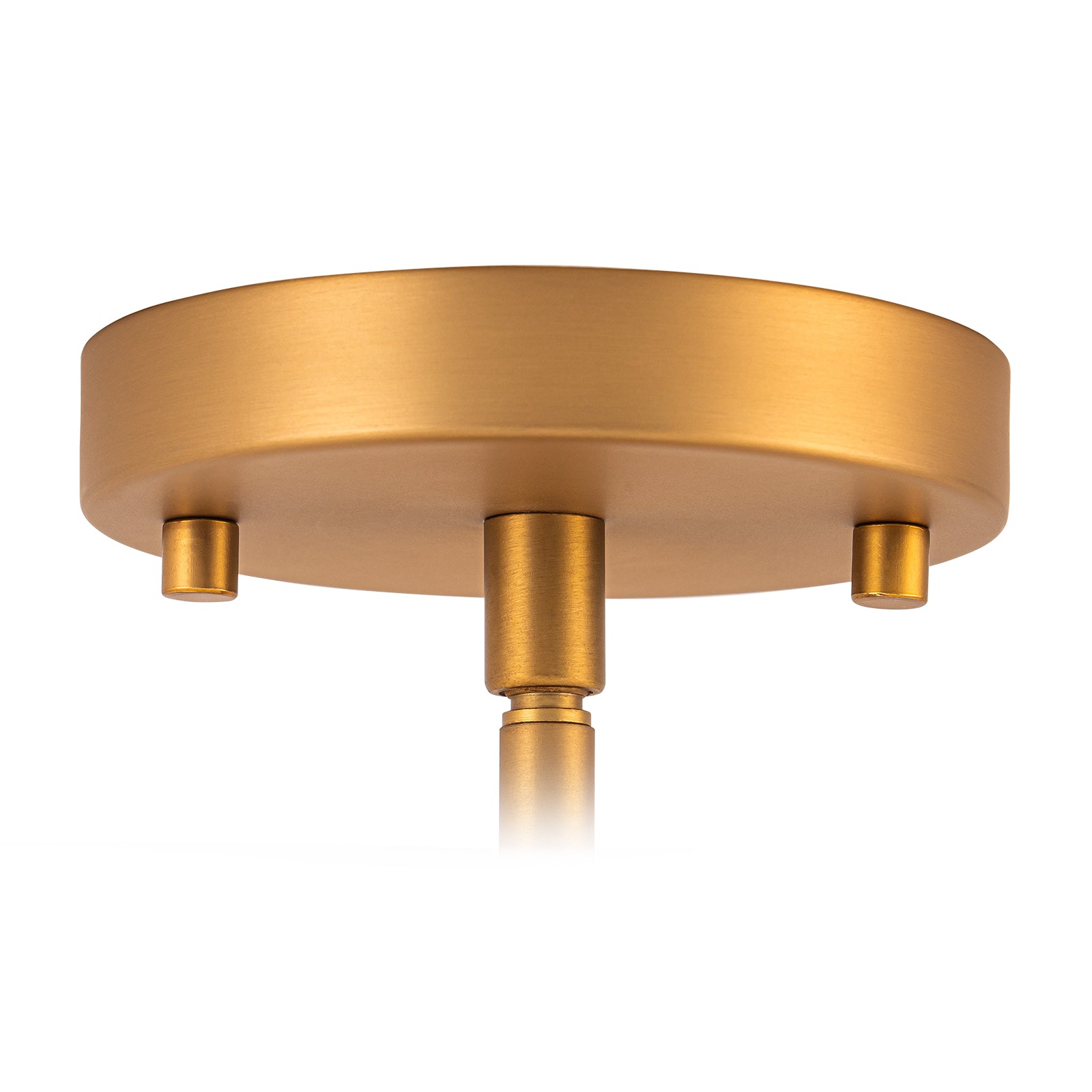 Glowlings 3-Light Modern 15"Wide Round Glossy Opal Glass Semi-Flush Mount Ceiling Light