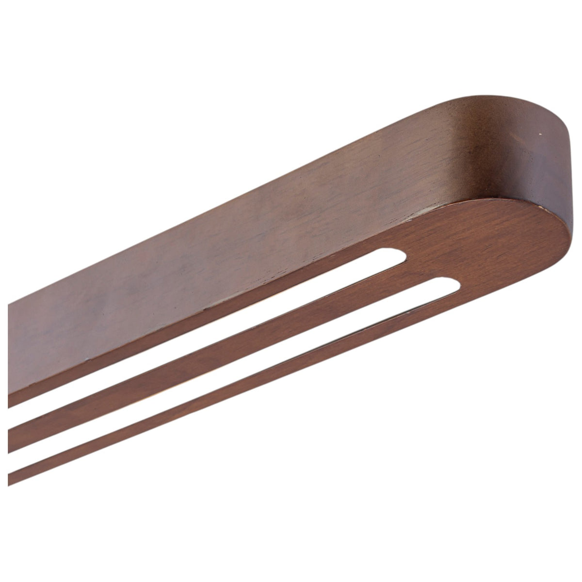 Glowlings 3-Light Modern Solid Wood Linear LED Pendant Light - Dimmable Walnut Kitchen Island Hanging Fixture