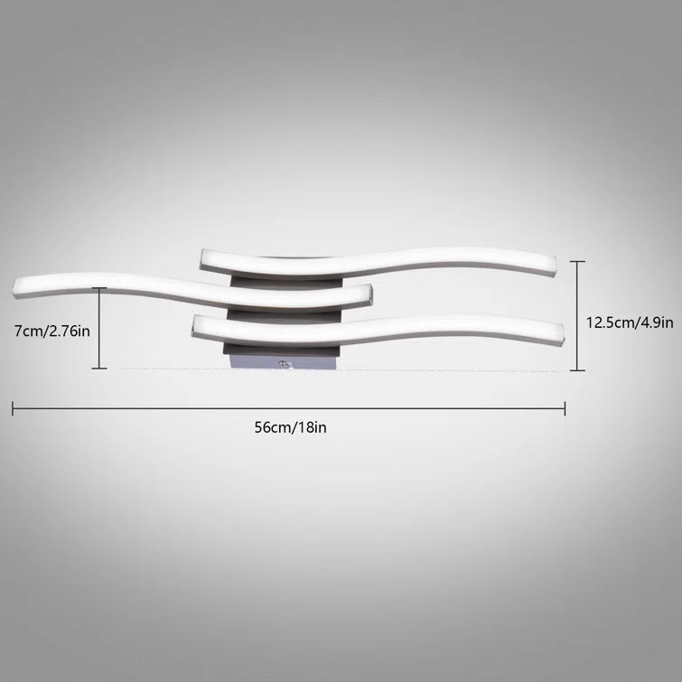 Glowlings 3-Light Minimalist LED Visual Comfort Flush Mount