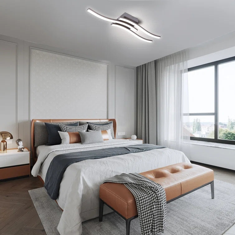 Glowlings 3-Light Minimalist LED Visual Comfort Flush Mount
