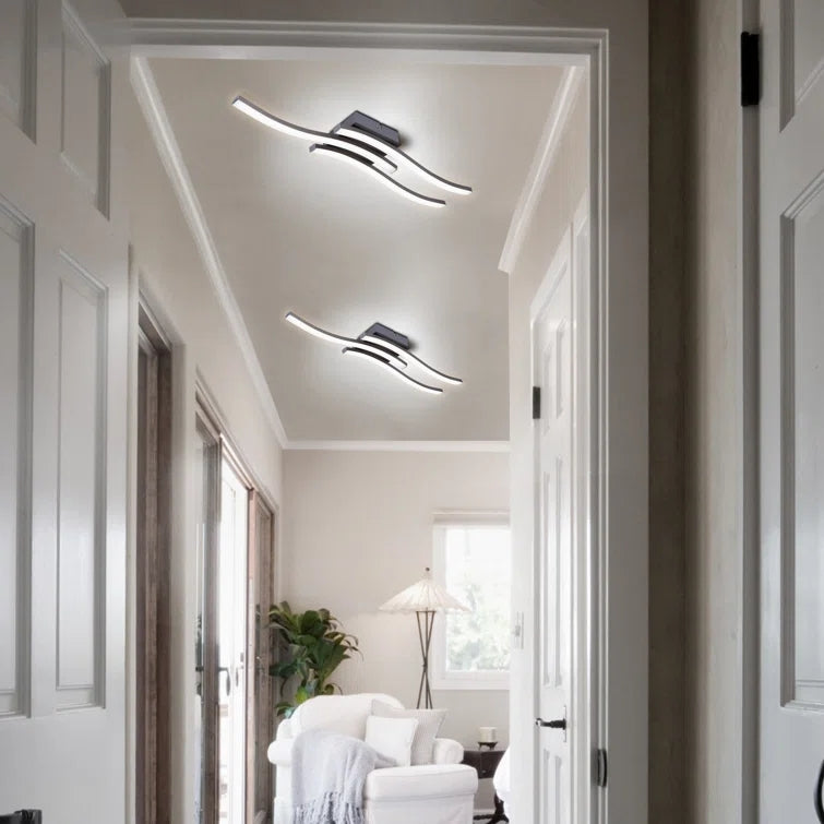 Glowlings 3-Light Minimalist LED Visual Comfort Flush Mount
