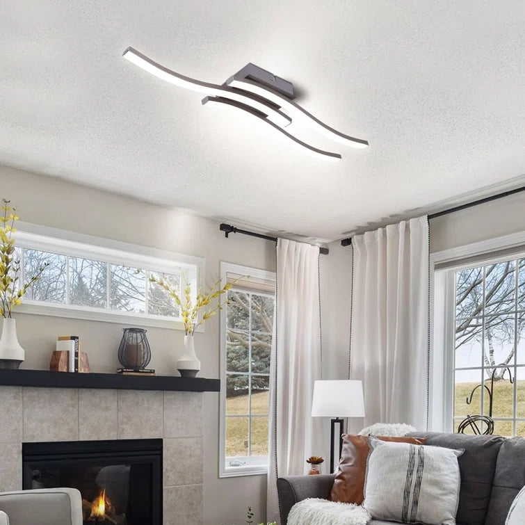 Glowlings 3-Light Minimalist LED Visual Comfort Flush Mount