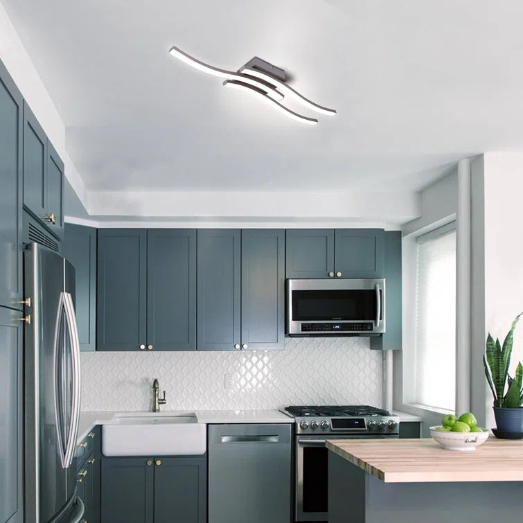 Glowlings 3-Light Minimalist LED Visual Comfort Flush Mount