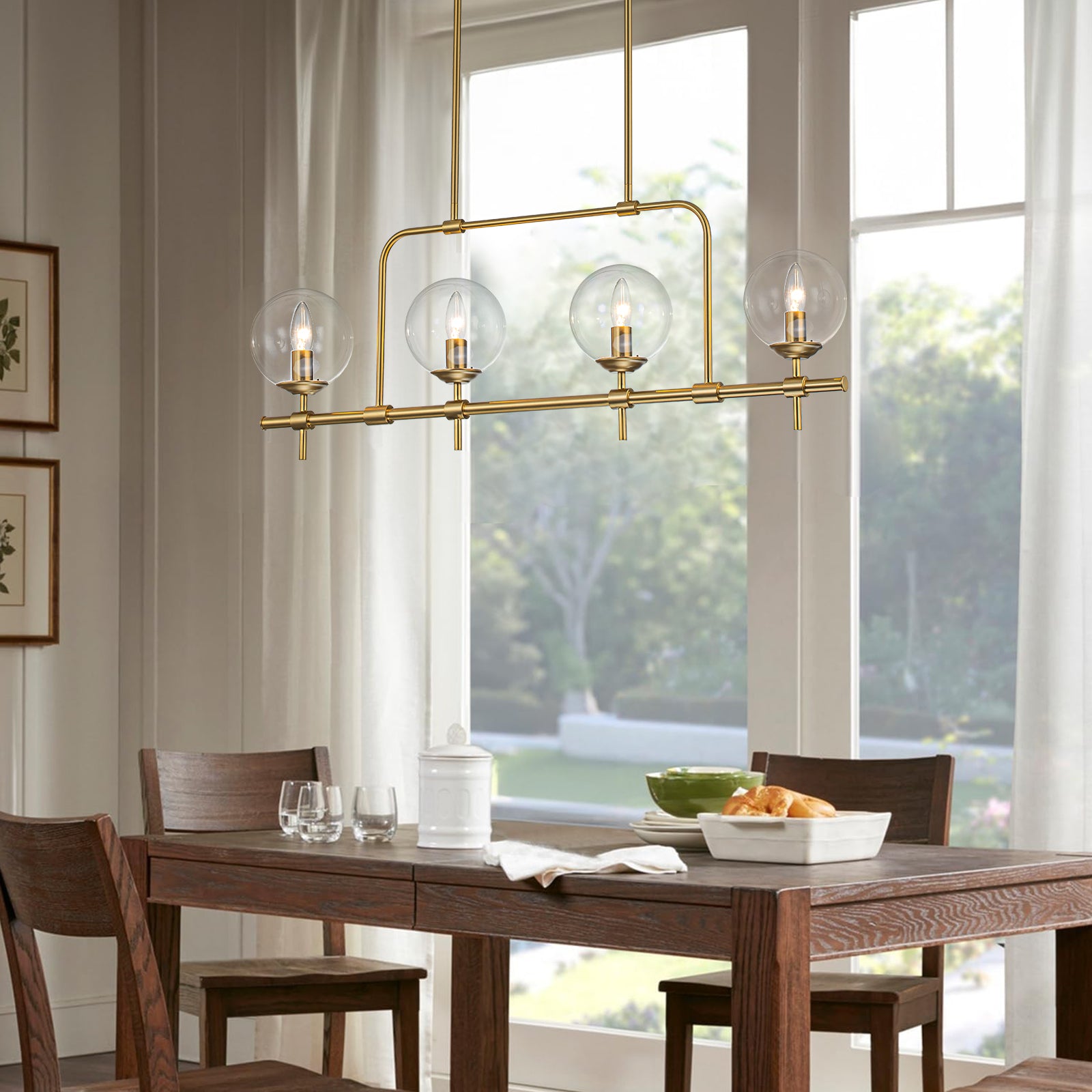 Dining room hot sale globe lighting