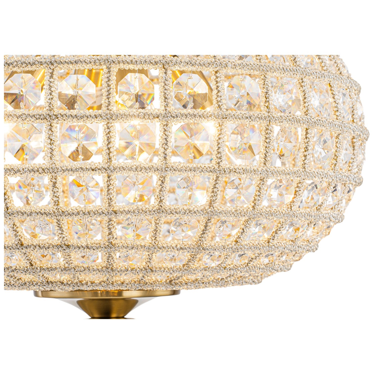 Glowlings 4-Light Empire Vintage 16"Wide Brass/Black Globe Crystal Chandelier
