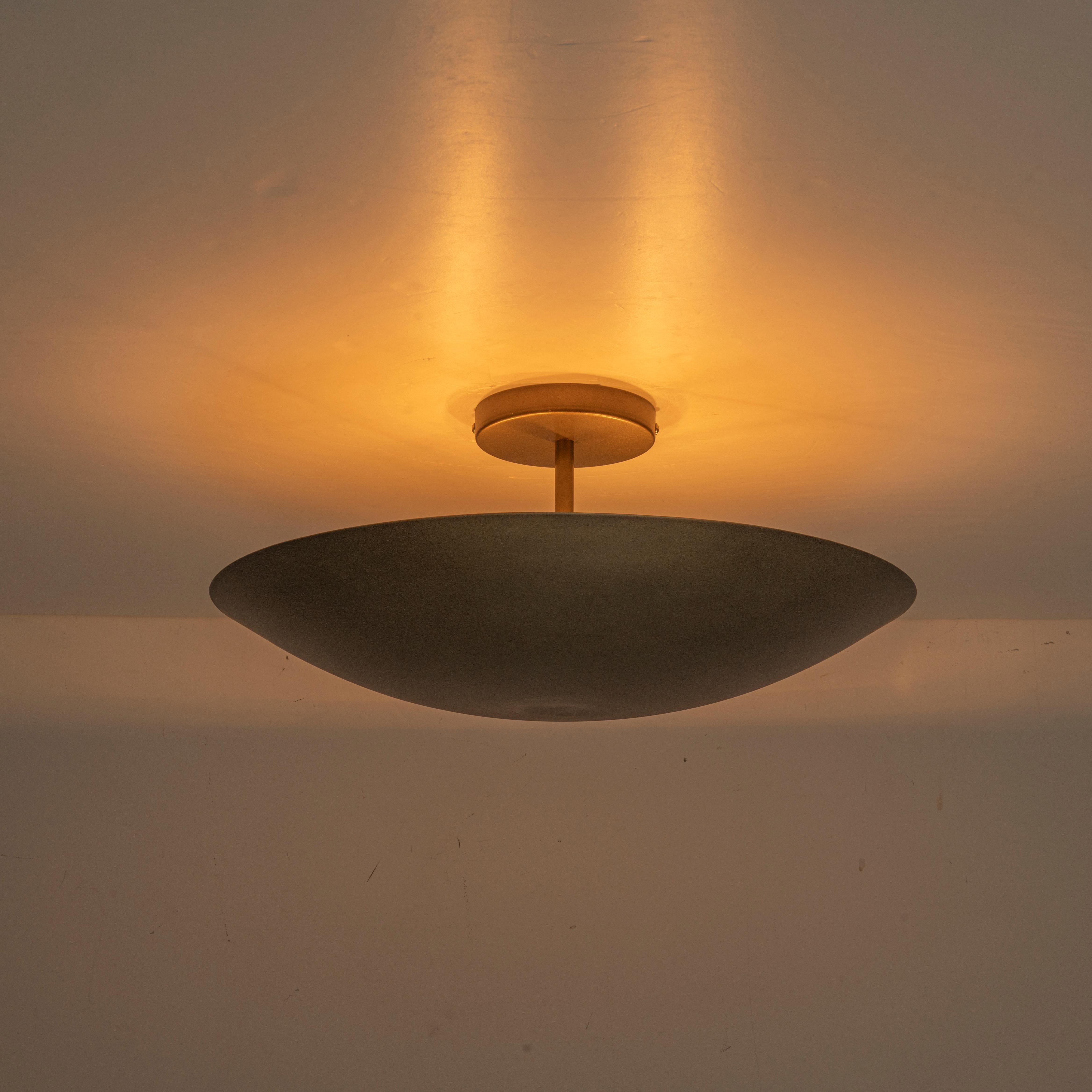 Glowlings 4-Light Industrial 18"Wide Antique Bronze Hand-Applied Finish UFO Dome Semi-Flush Mount Ceiling Light