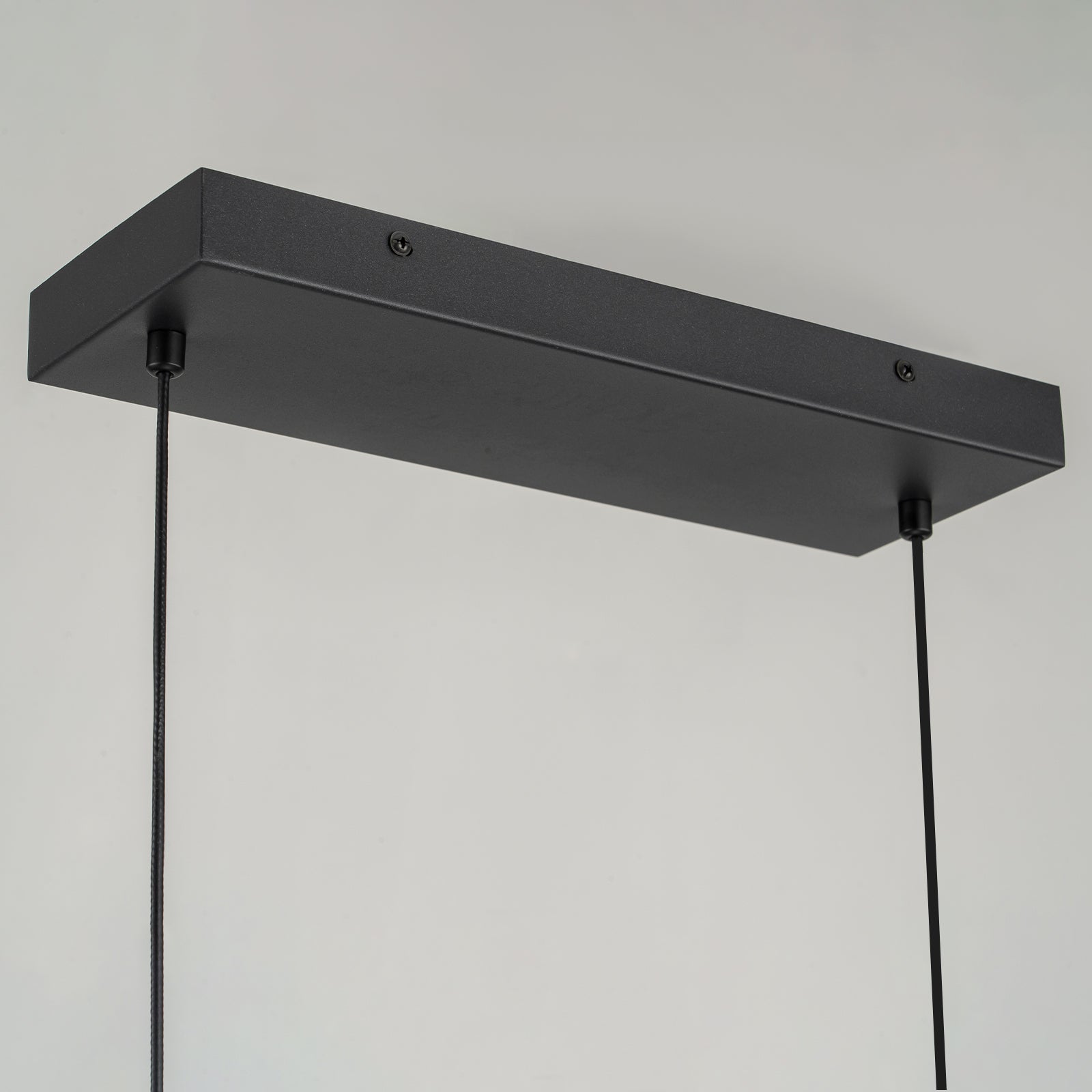 Glowlings 4-Light Modern 41"Wide Rectangle Pine Linear LED Wooden Pendant Light