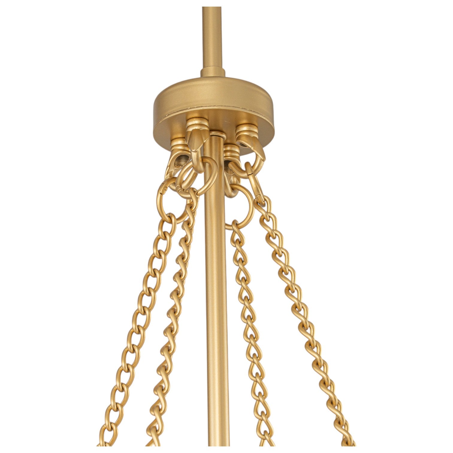 Glowlings 4-Light Modern 24"Wide Brushed Gold Drum Chandelier with Off-White Linen Shade & Opal Glass