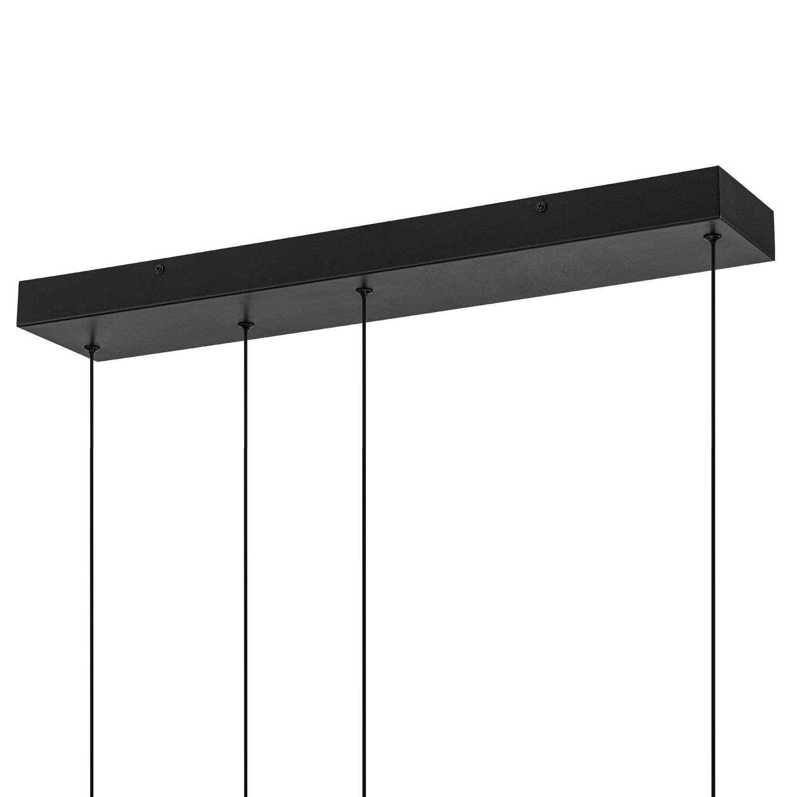 Glowlings 4-Light Modern 39"Wide Geometric Integrated LED Linear Pendant Light Island Light