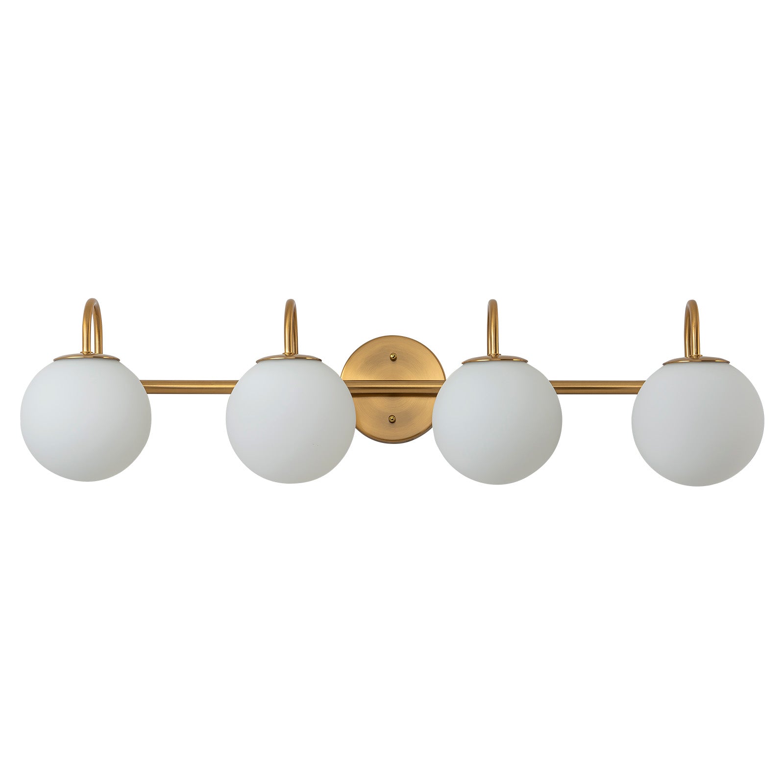 Glowlings 3/4-Light Vintage Antique Copper Opal Glass Bathroom Vanity Light Over Mirror