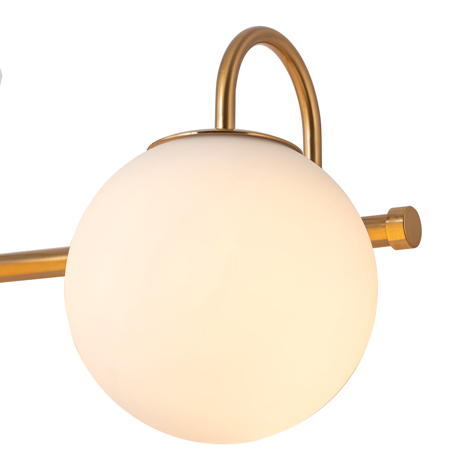 Glowlings 3/4-Light Vintage Antique Copper Opal Glass Bathroom Vanity Light Over Mirror