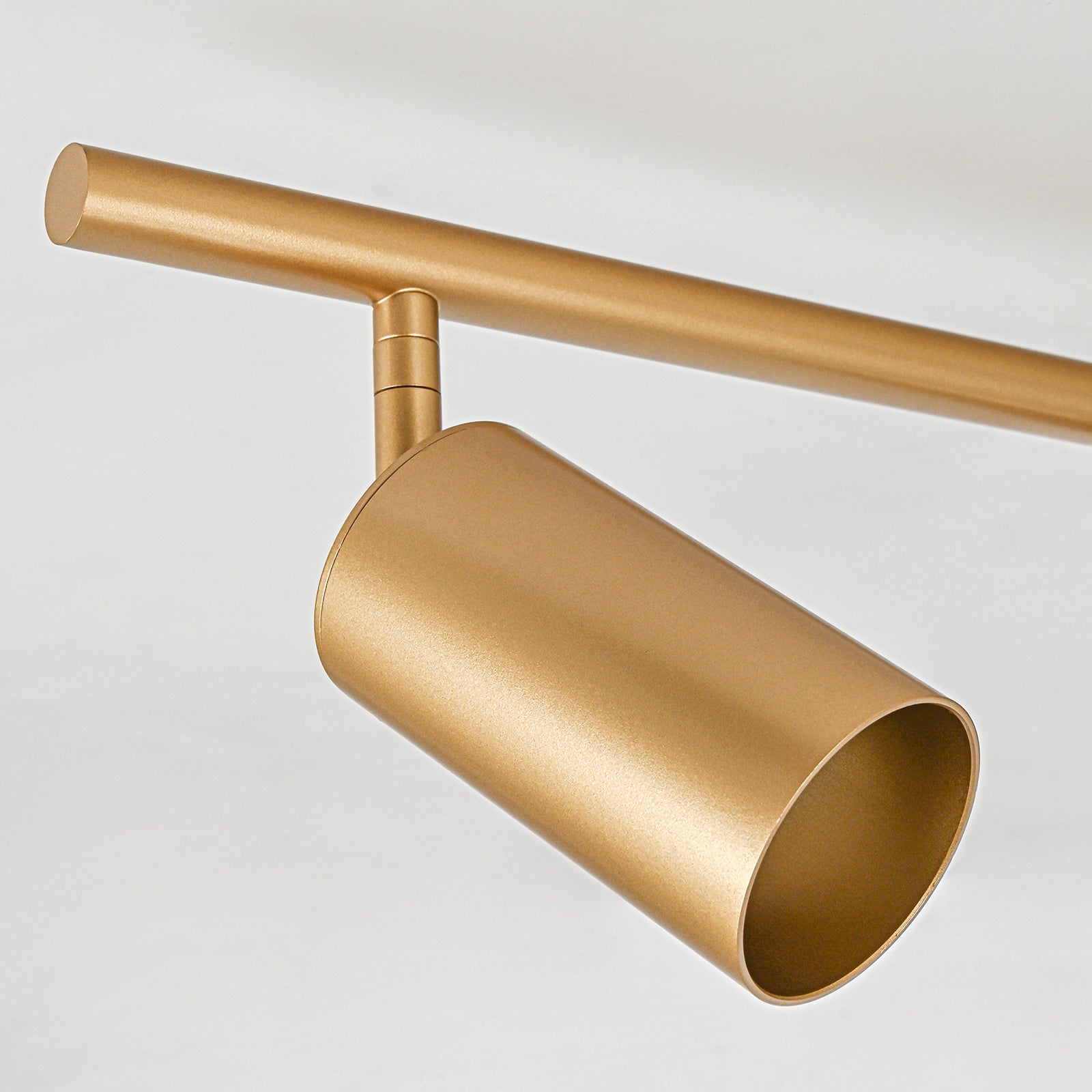 Glowlings 5-Light Modern 44"Wide Brass Linear Flush Mount Ceiling Spotlight LED Track Lighting