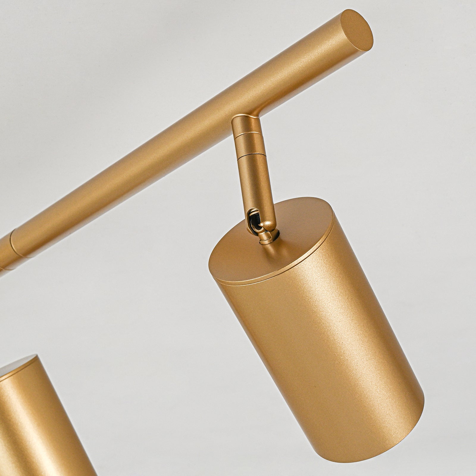 Glowlings 5-Light Modern 44"Wide Brass Linear Flush Mount Ceiling Spotlight LED Track Lighting