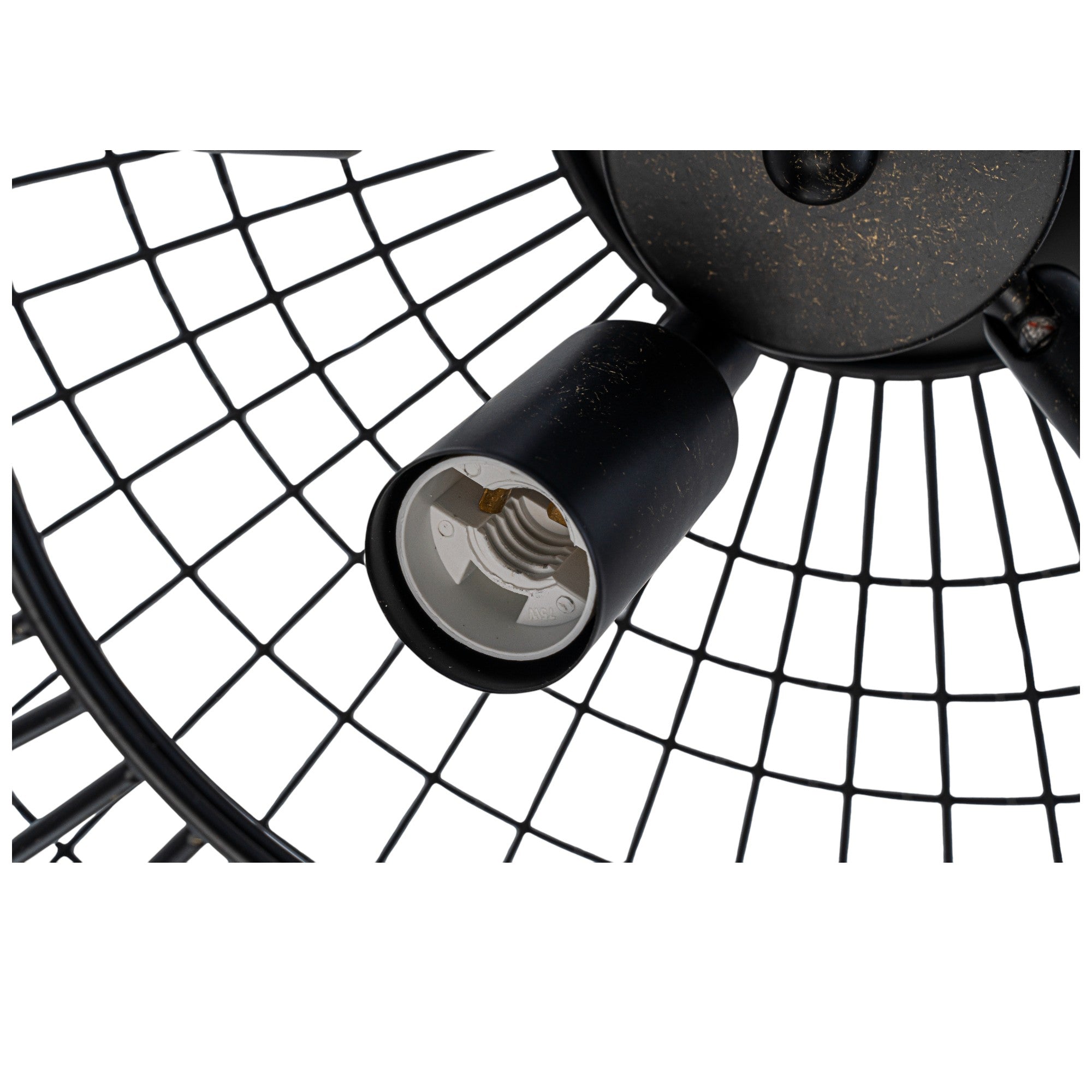 Glowlings 5-Light Vintage 20"Wide Large Brass/Black Globe Handmade Crystal Chandelier