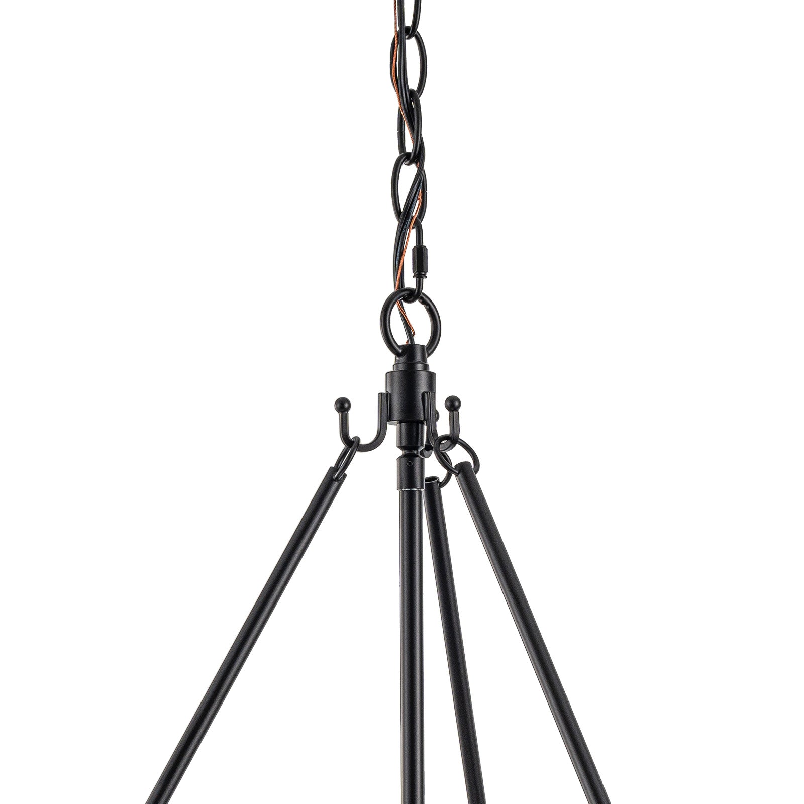 Glowlings 5-Light Modern 21"Wide Lantern Drum Water Ripple Cloud Glass Chandelier