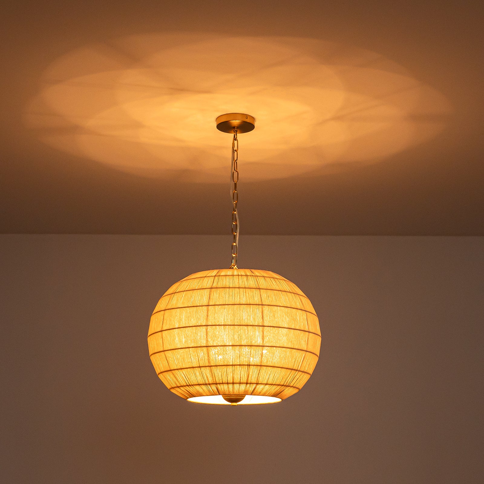 Glowlings 6-Light Bohemian 20"Wide Large Hand-Woven White Rope Globe Chandelier
