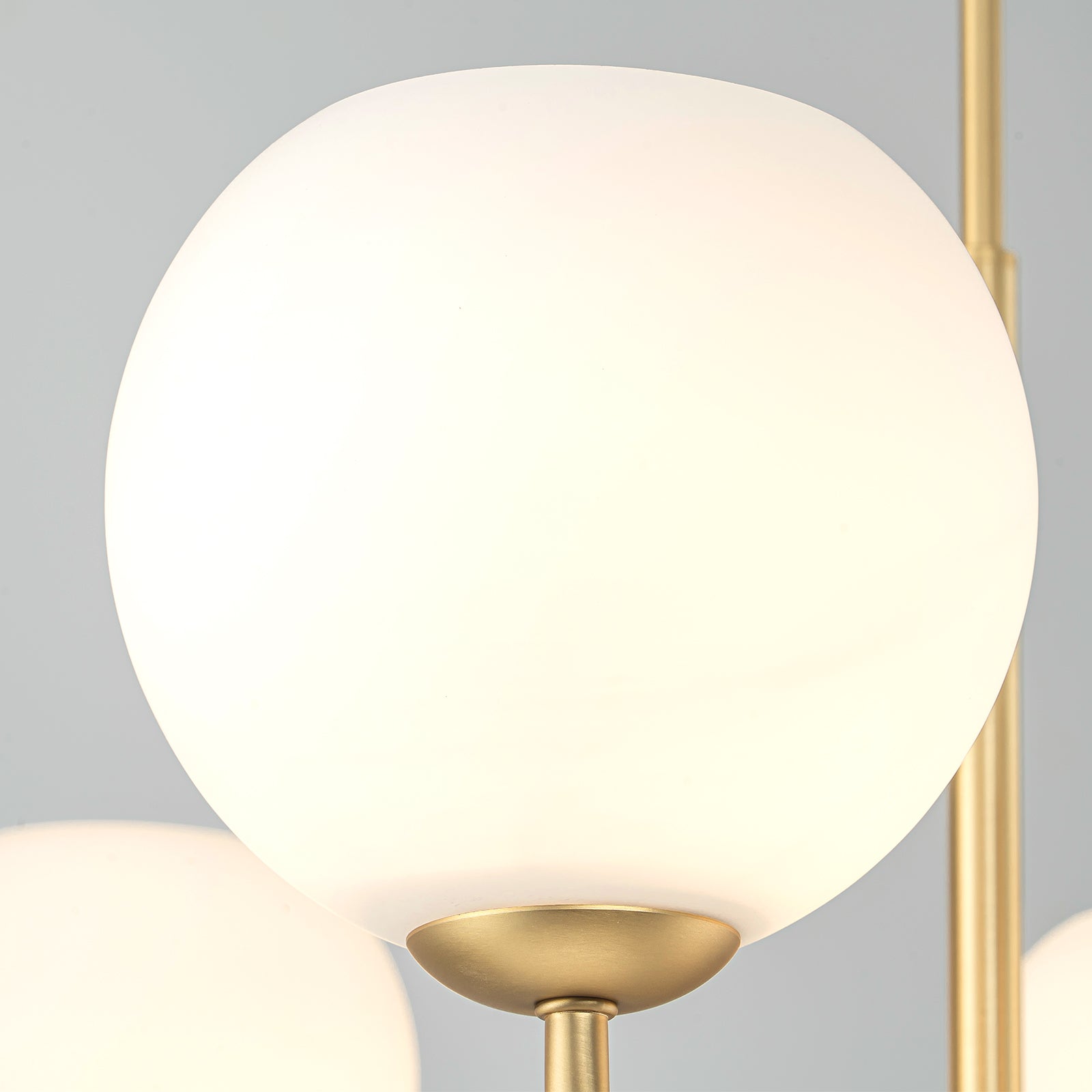 Glowlings 6-Light Contemporary 35"Wide Large Opal Glass Sputnik Chandelier