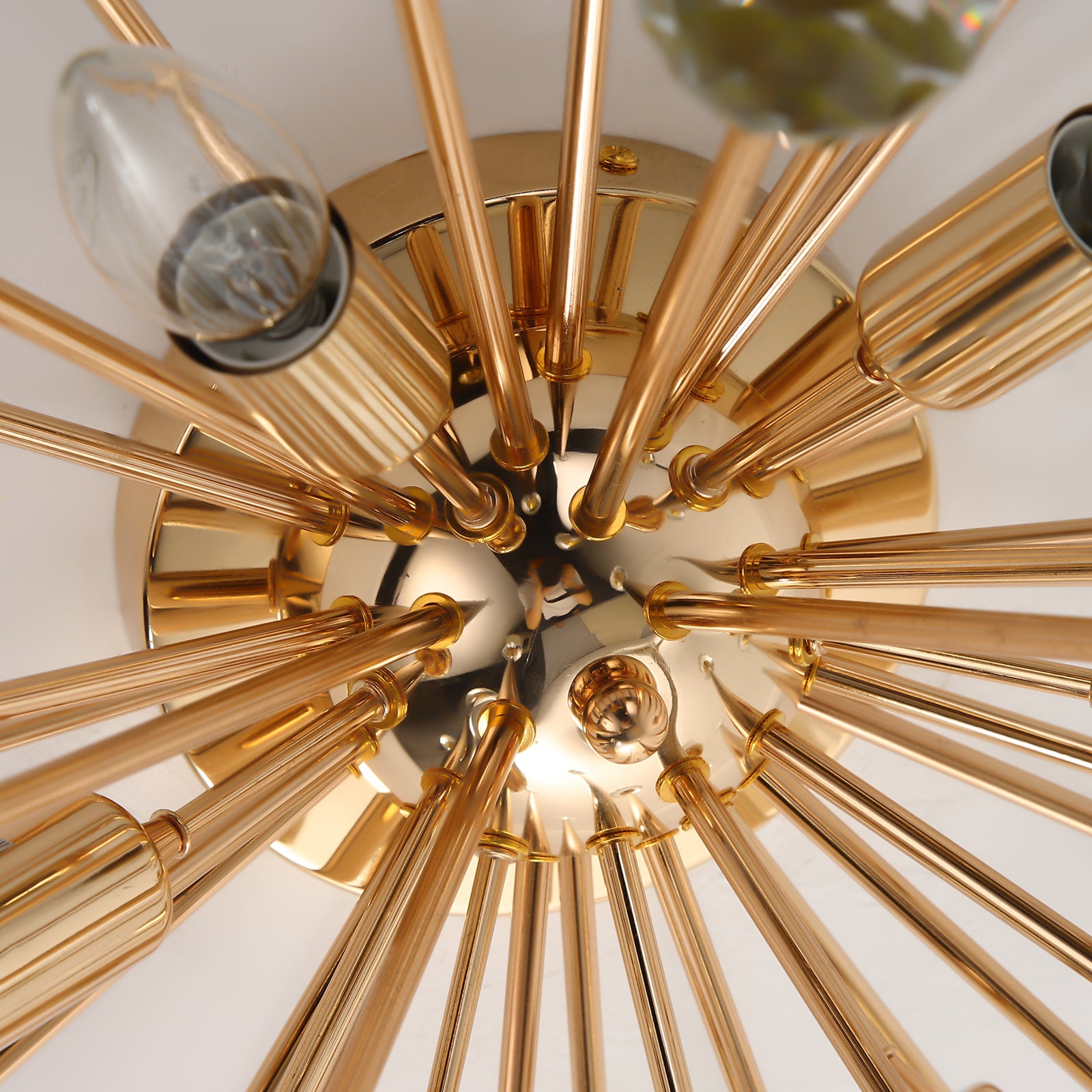 Glowlings 6-Light Mid-century Sputnik Crystal Flush Mount