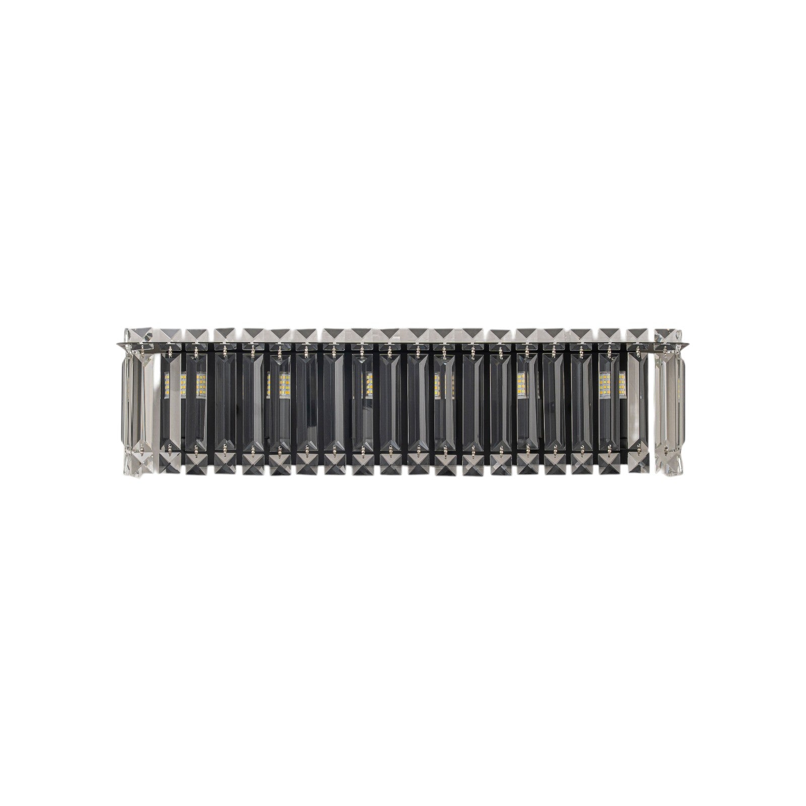 Glowlings 6-Light Modern 23"Wide Dimmable Linear Crystal Bathroom Vanity Light Over Mirror
