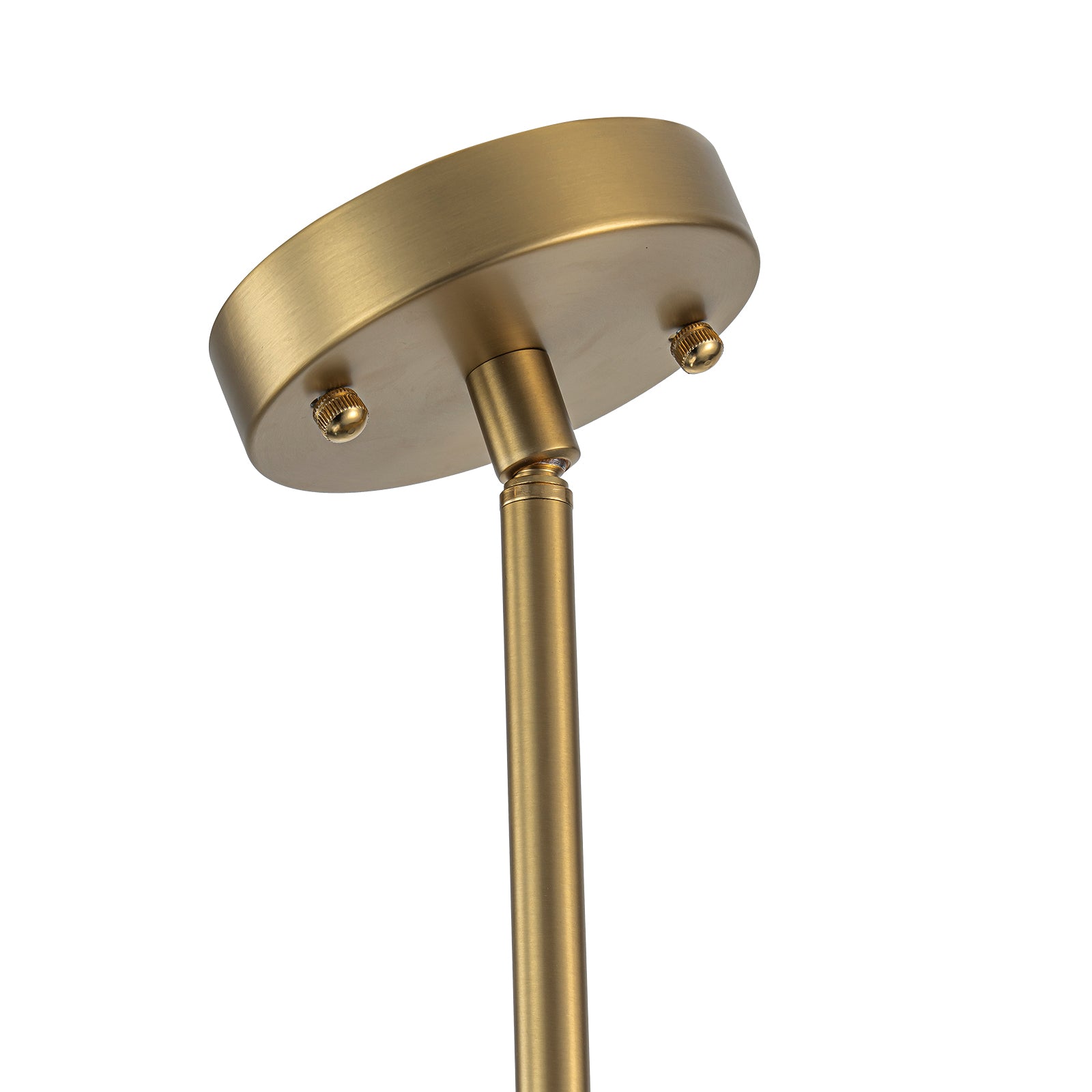 Glowlings 6/8-Light Modern Large Brass Gradient Blue Glass Linear Sputnik Chandelier/Semi-Flush Mount