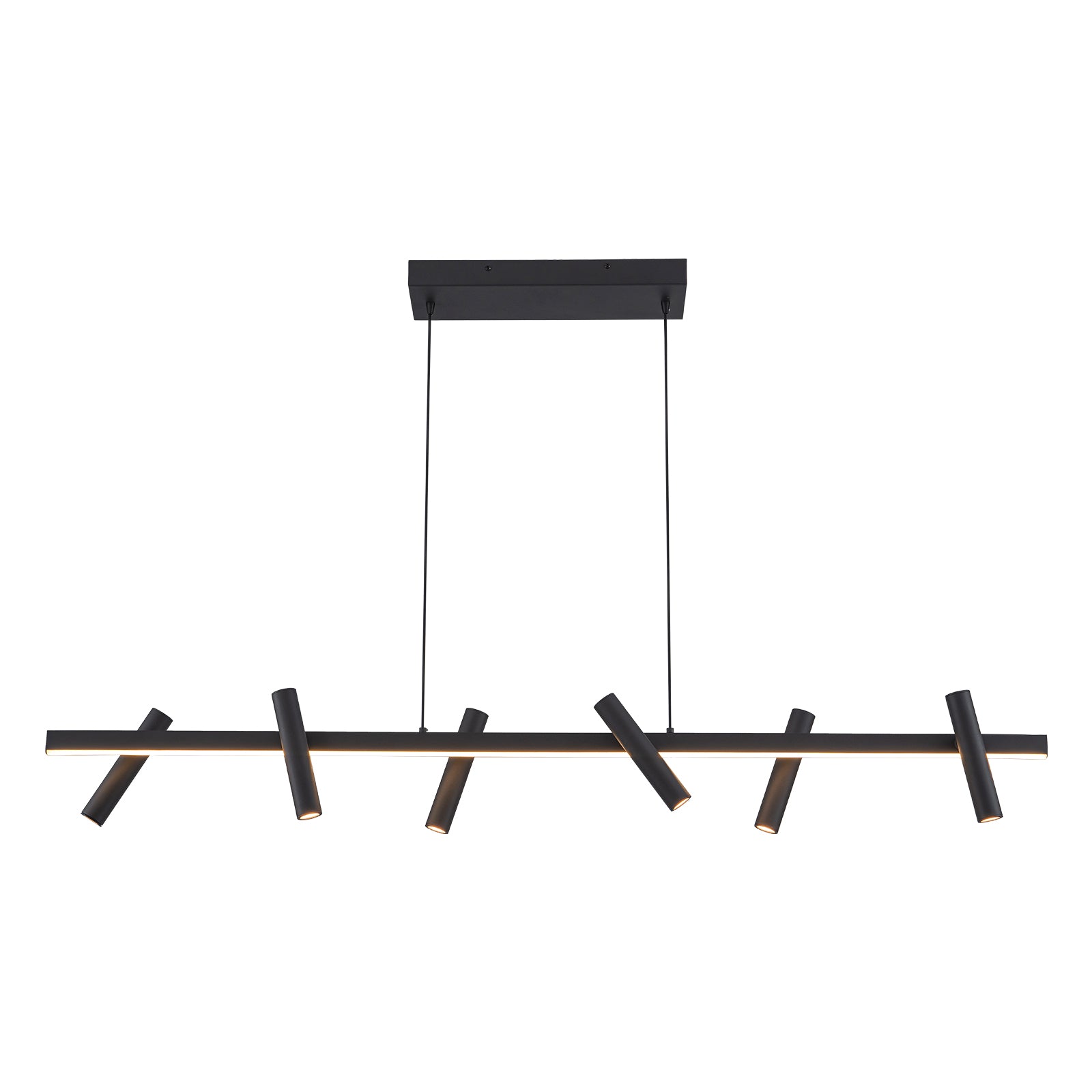 Glowlings 7-Light Modern 47"Wide LED Spotlight Linear Pendent Light Island Light