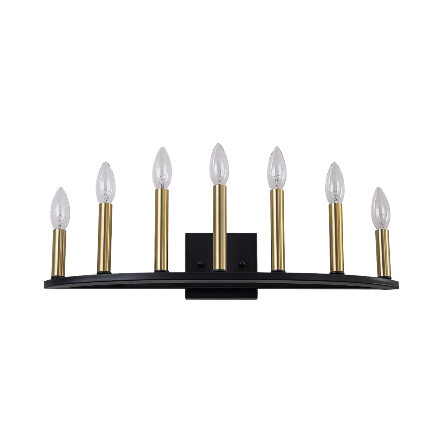 Glowlings 7-Light Traditional 23"Wide Aged Brass Candelabra Wall Sconce Bathroom Vanity Light
