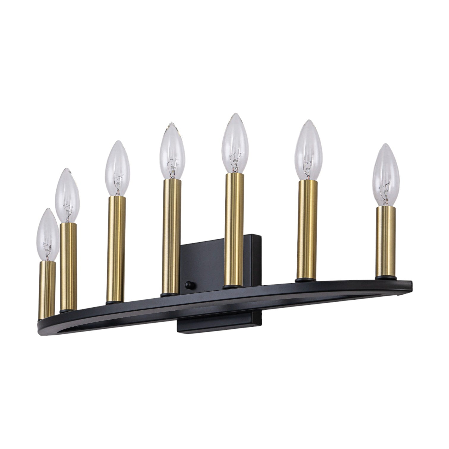 Glowlings 7-Light Traditional 23"Wide Aged Brass Candelabra Wall Sconce Bathroom Vanity Light