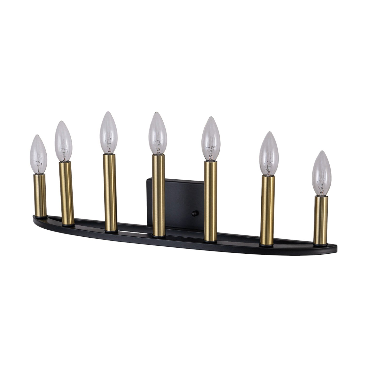Glowlings 7-Light Traditional 23"Wide Aged Brass Candelabra Wall Sconce Bathroom Vanity Light