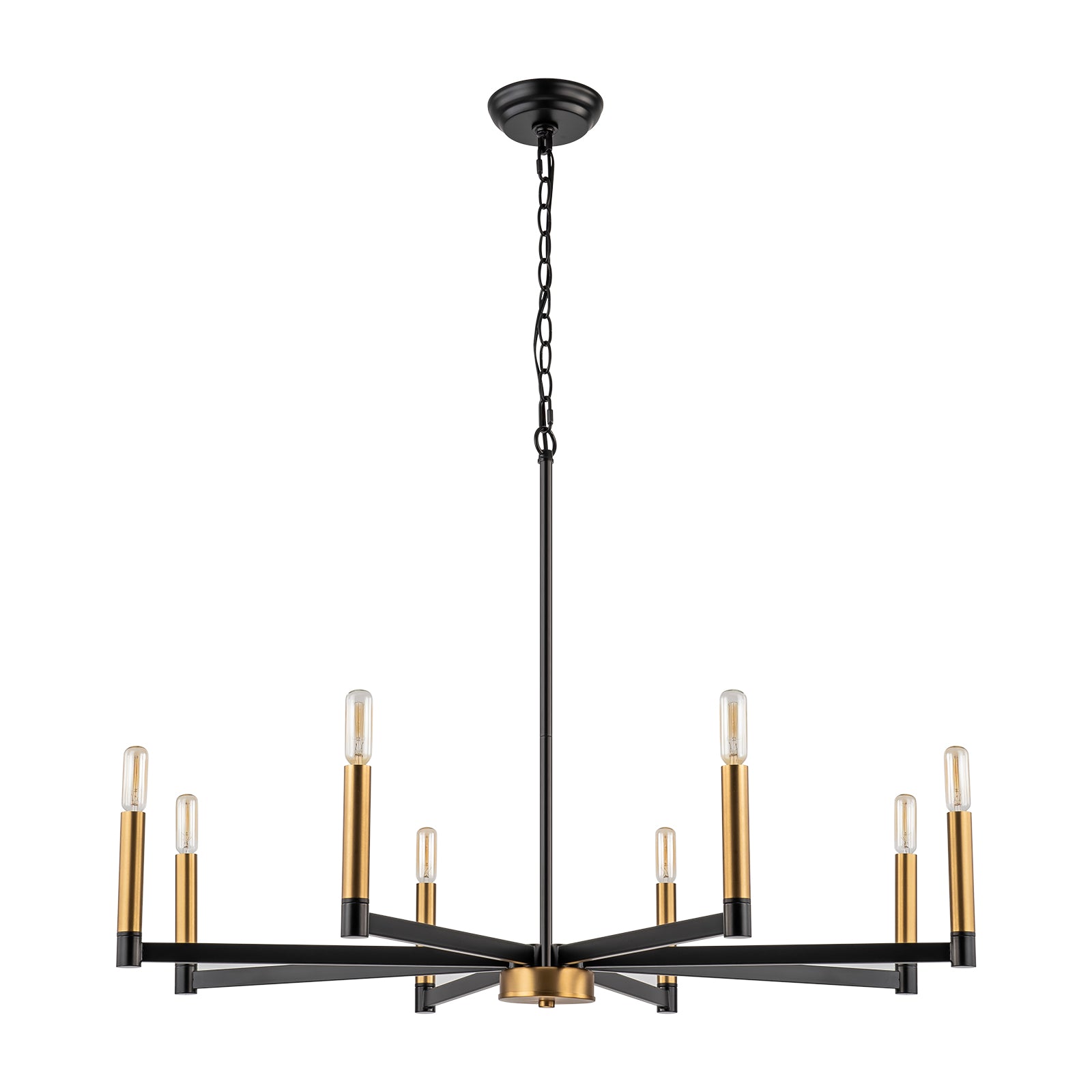 Glowlings 8-Light 35"Wide Large Classic Dimmable Candle Style Ring Chandelier