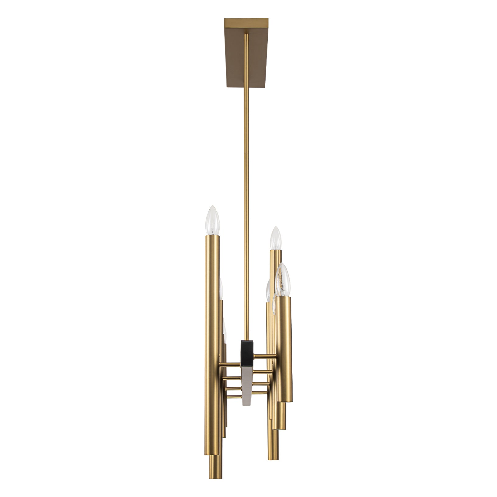 Glowlings 8-Light 57''Wide Dimmable Candle Style Linear Chandelier Island Light