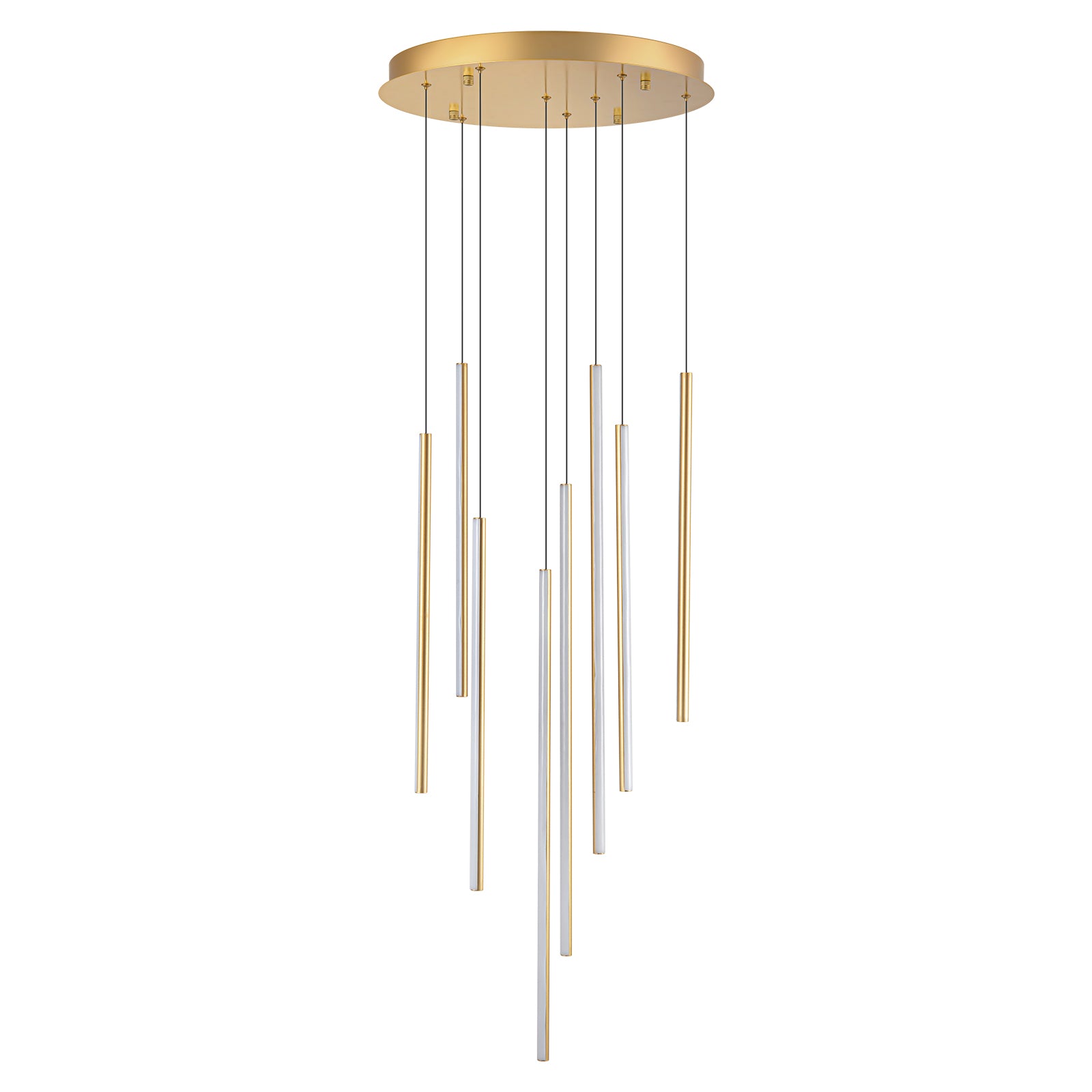 Glowlings 8-Light Modern Linear LED Pendent Light for Staircase