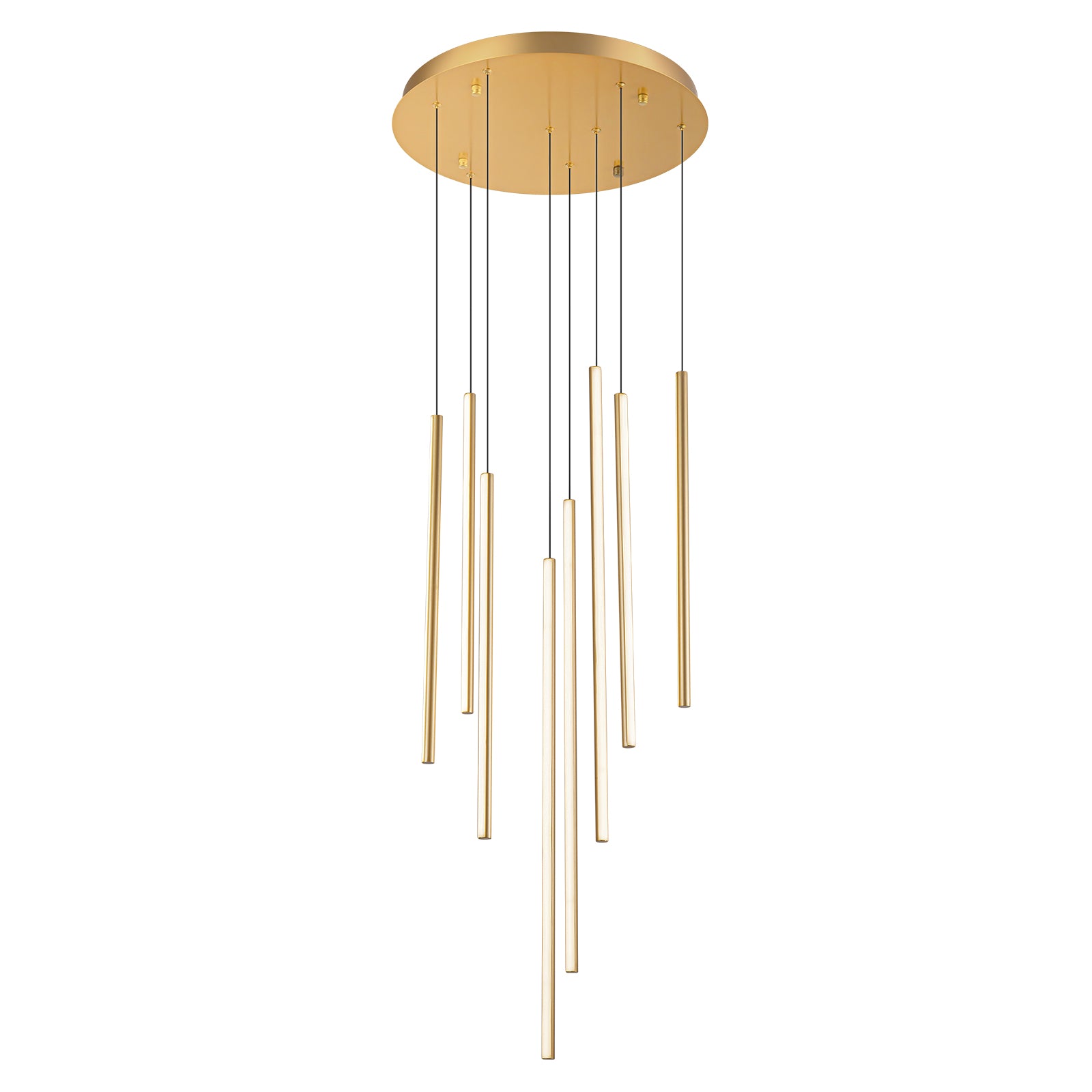 Glowlings 8-Light Modern Linear LED Pendent Light for Staircase