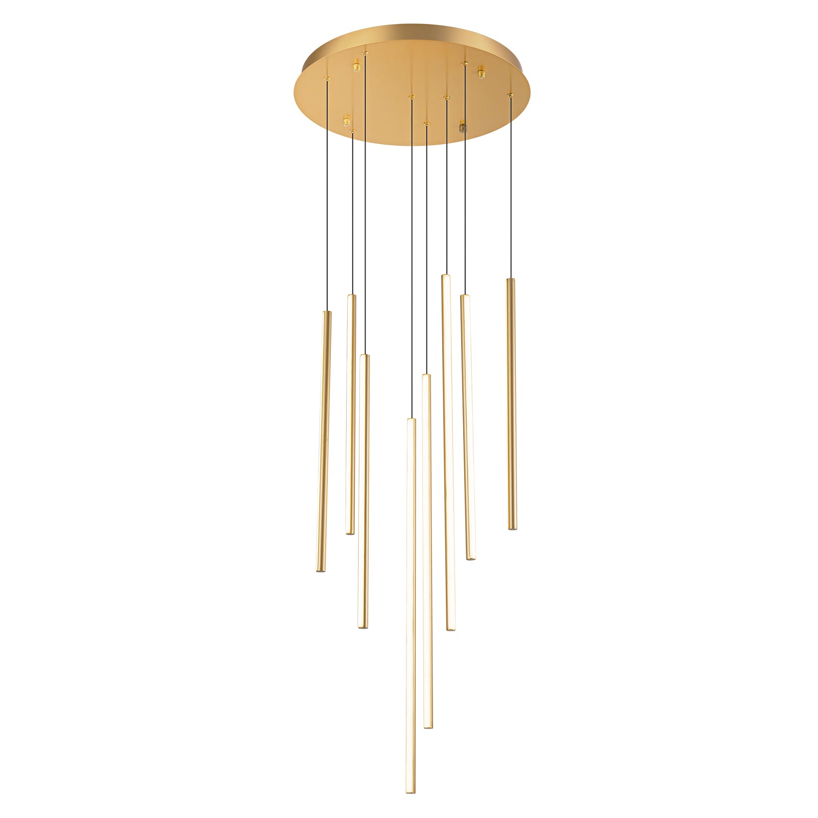 Glowlings 8-Light Modern Linear LED Pendent Light for Staircase